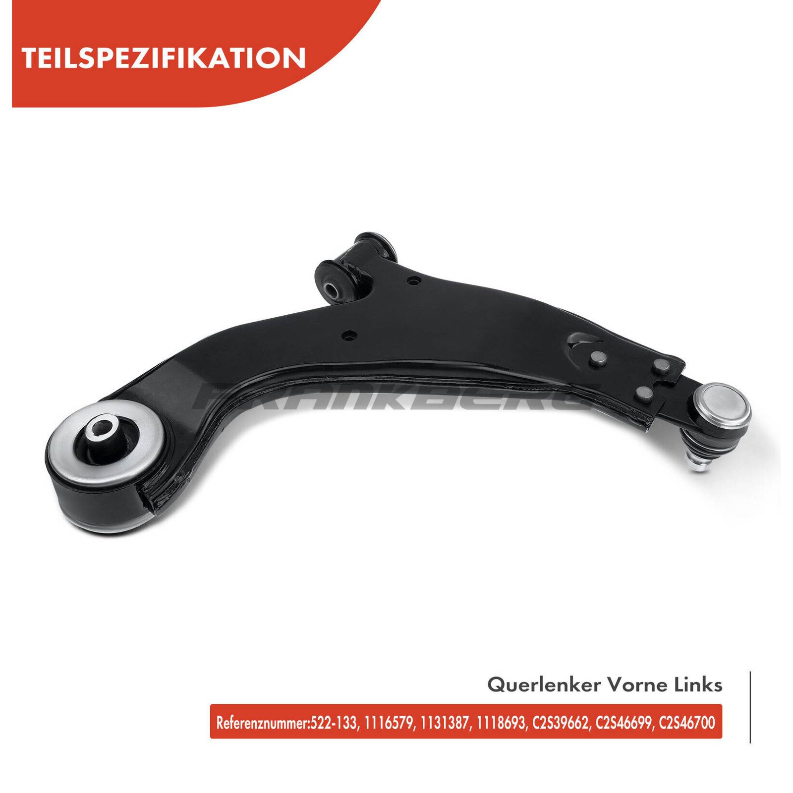 Control/Trailing Arm, wheel suspension