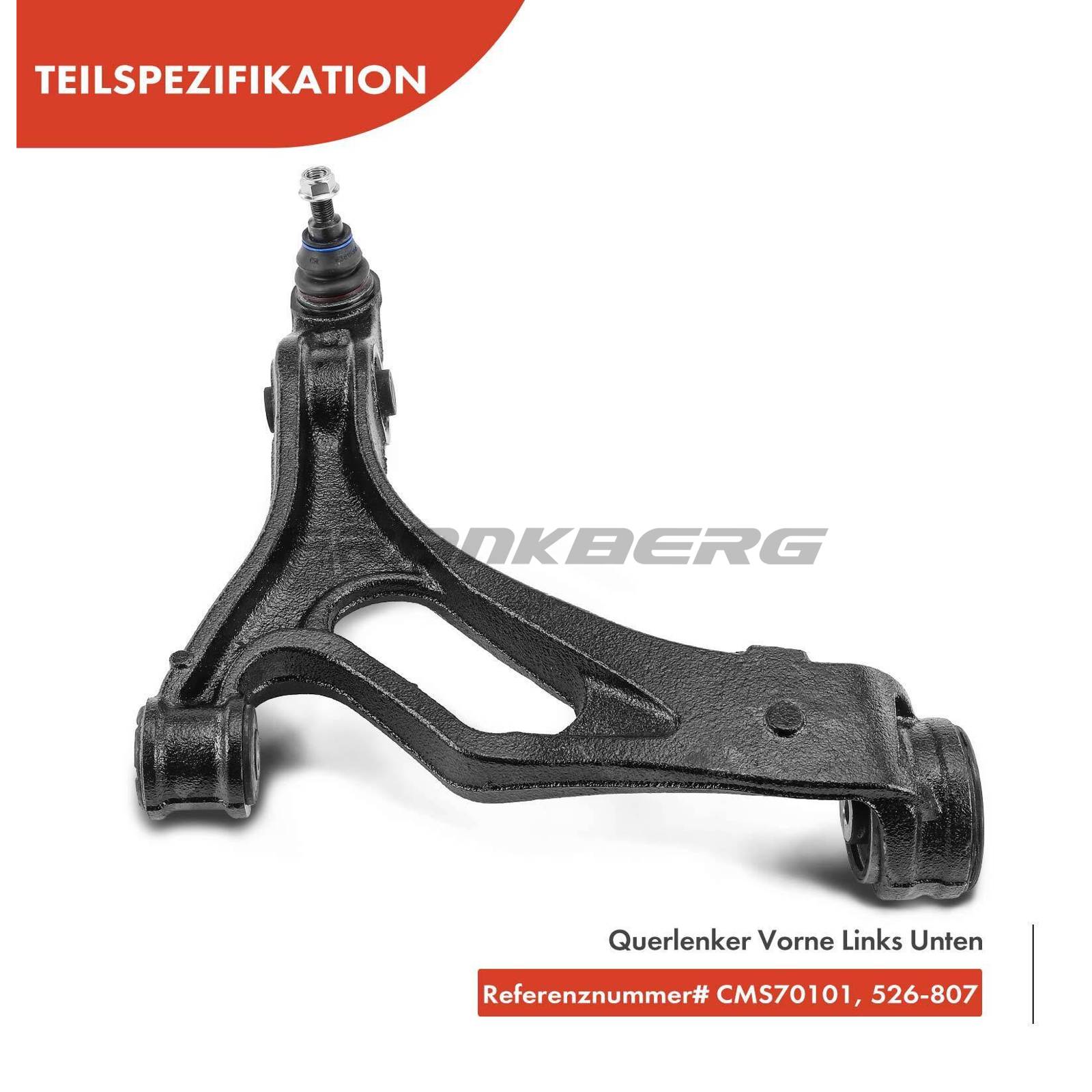 Control/Trailing Arm, wheel suspension