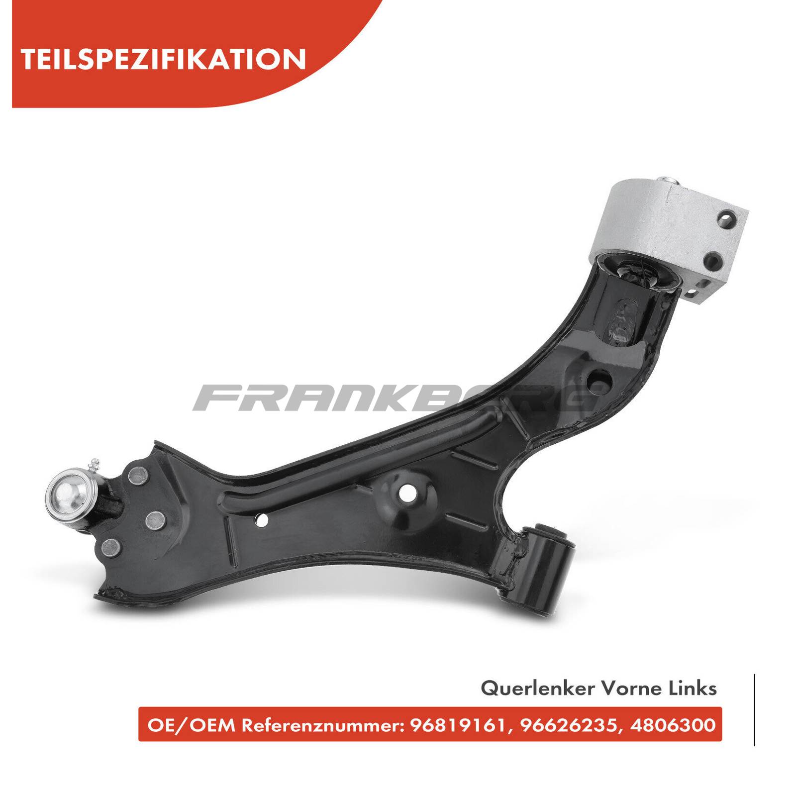Control/Trailing Arm, wheel suspension