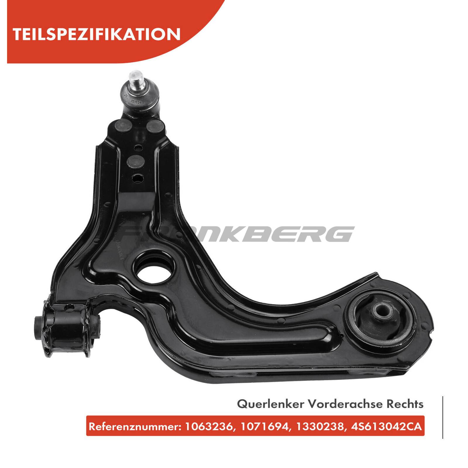 Control/Trailing Arm, wheel suspension