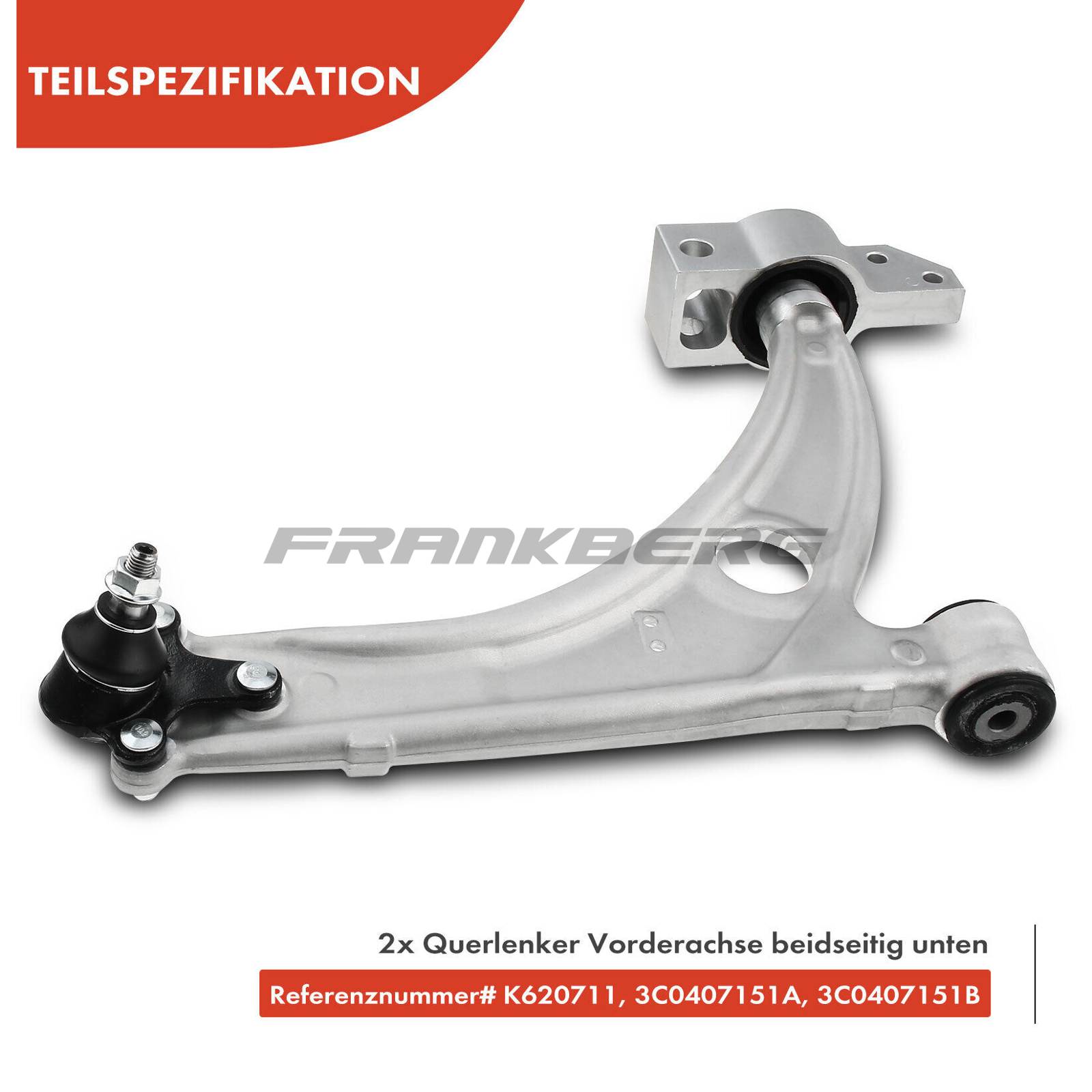 Control/Trailing Arm, wheel suspension