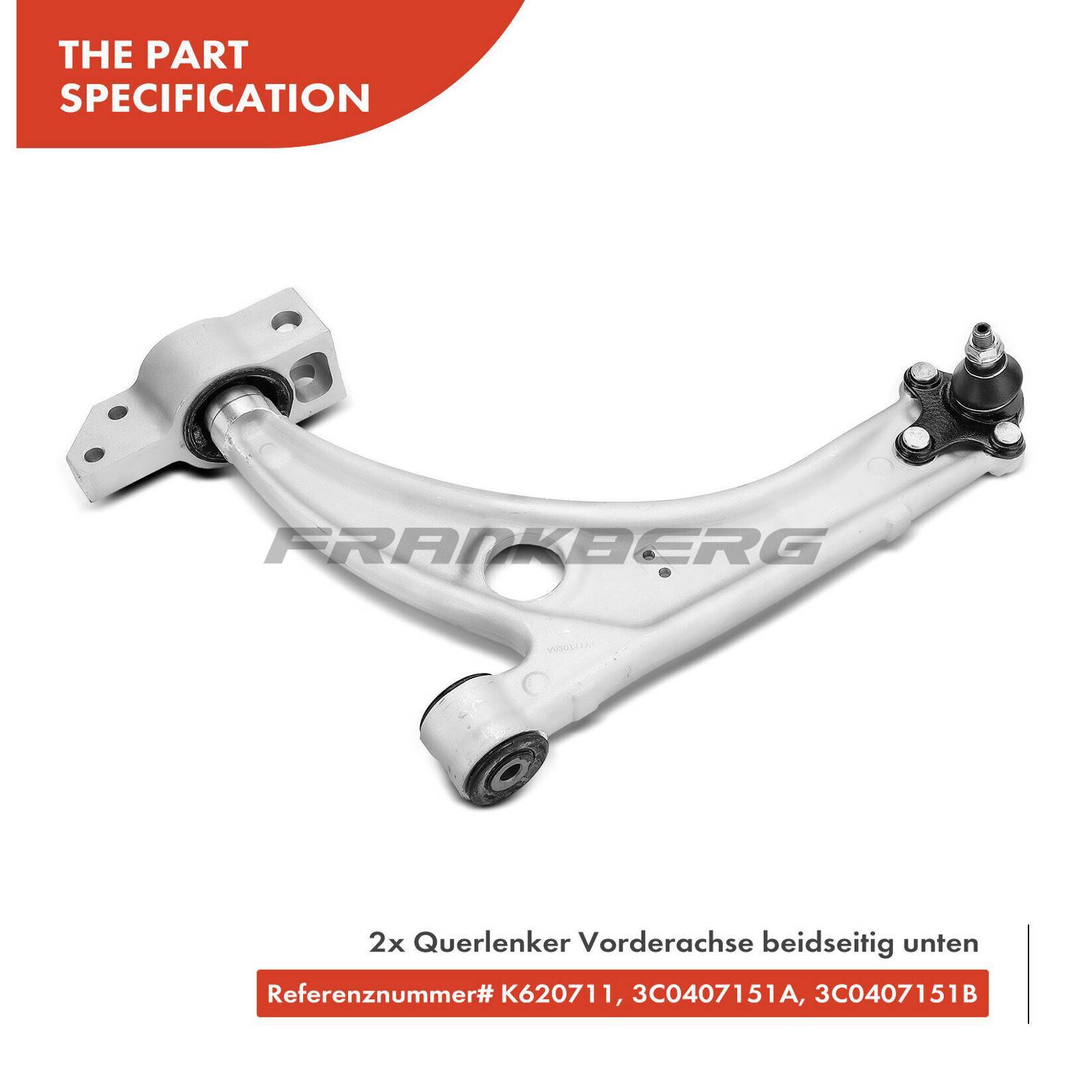 Control/Trailing Arm, wheel suspension
