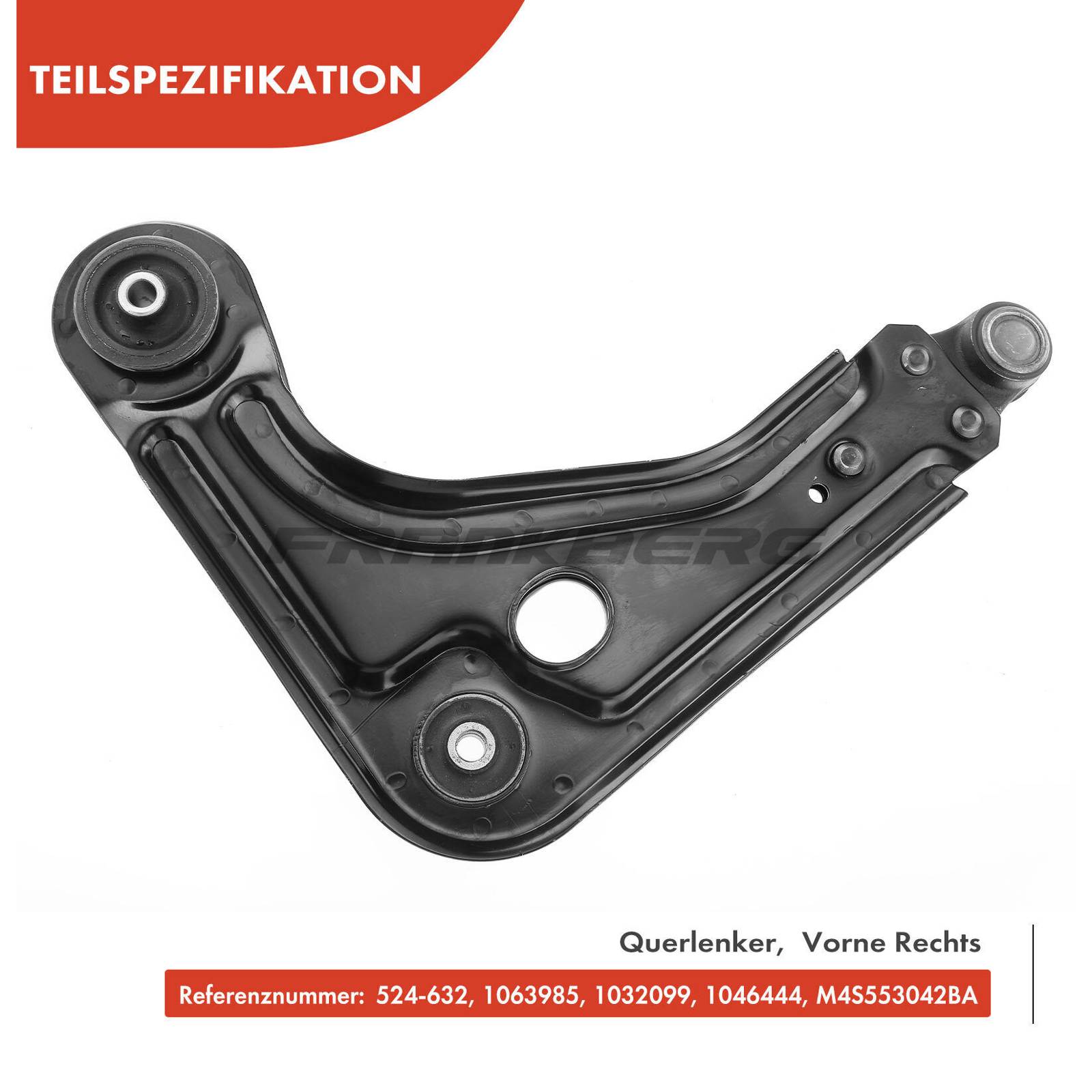 Control/Trailing Arm, wheel suspension