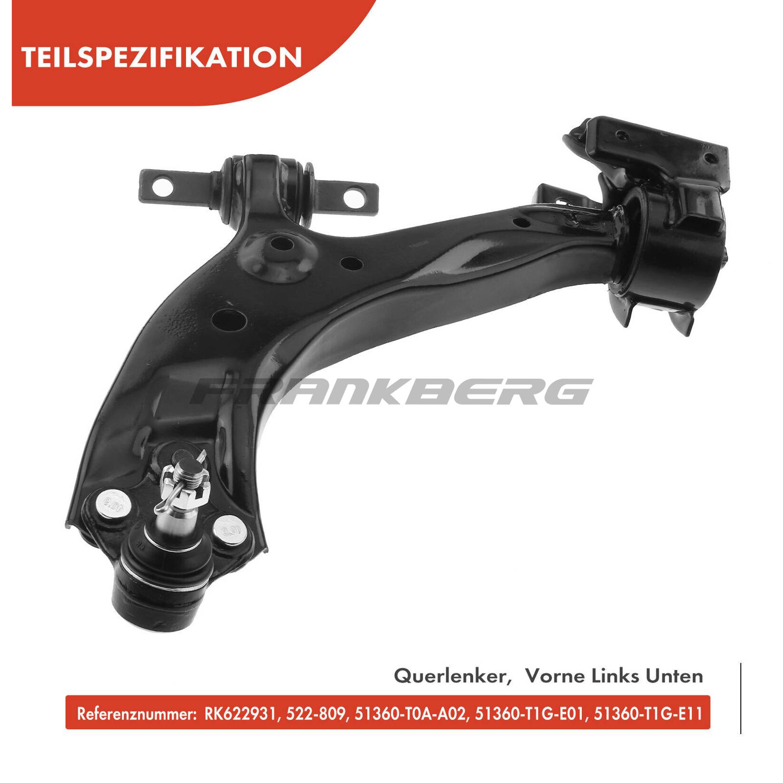 Control/Trailing Arm, wheel suspension
