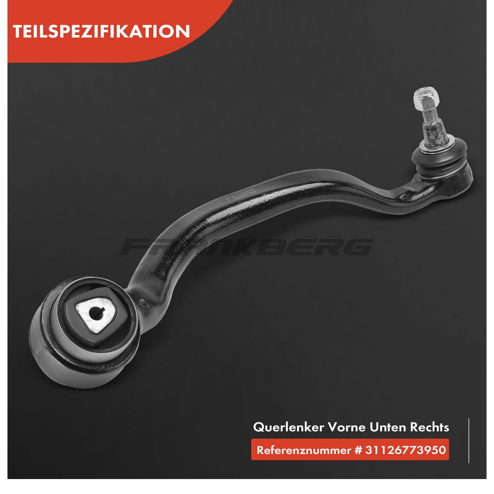 Control/Trailing Arm, wheel suspension