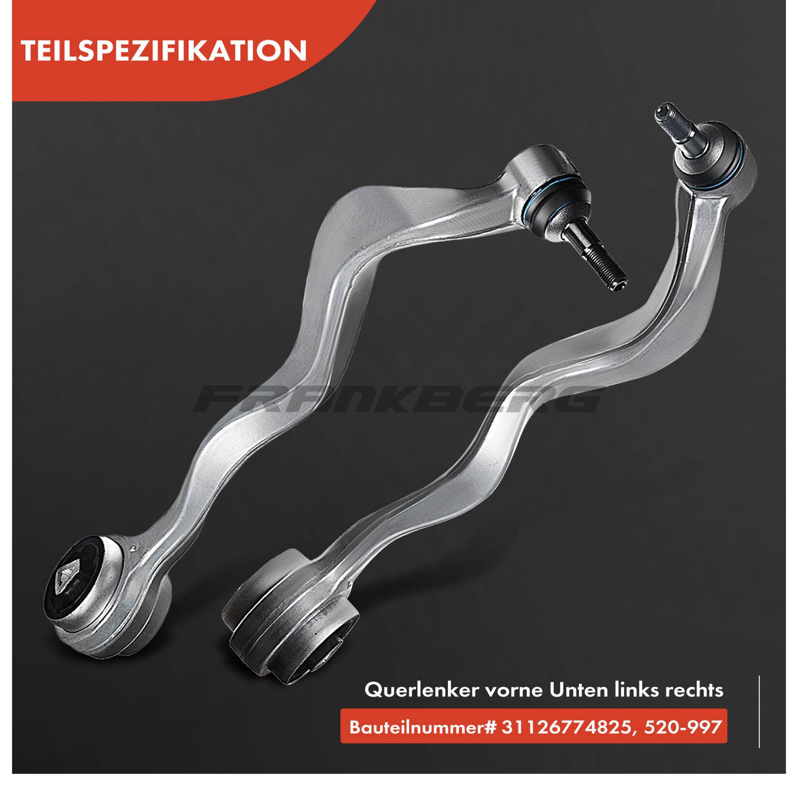 Control/Trailing Arm, wheel suspension