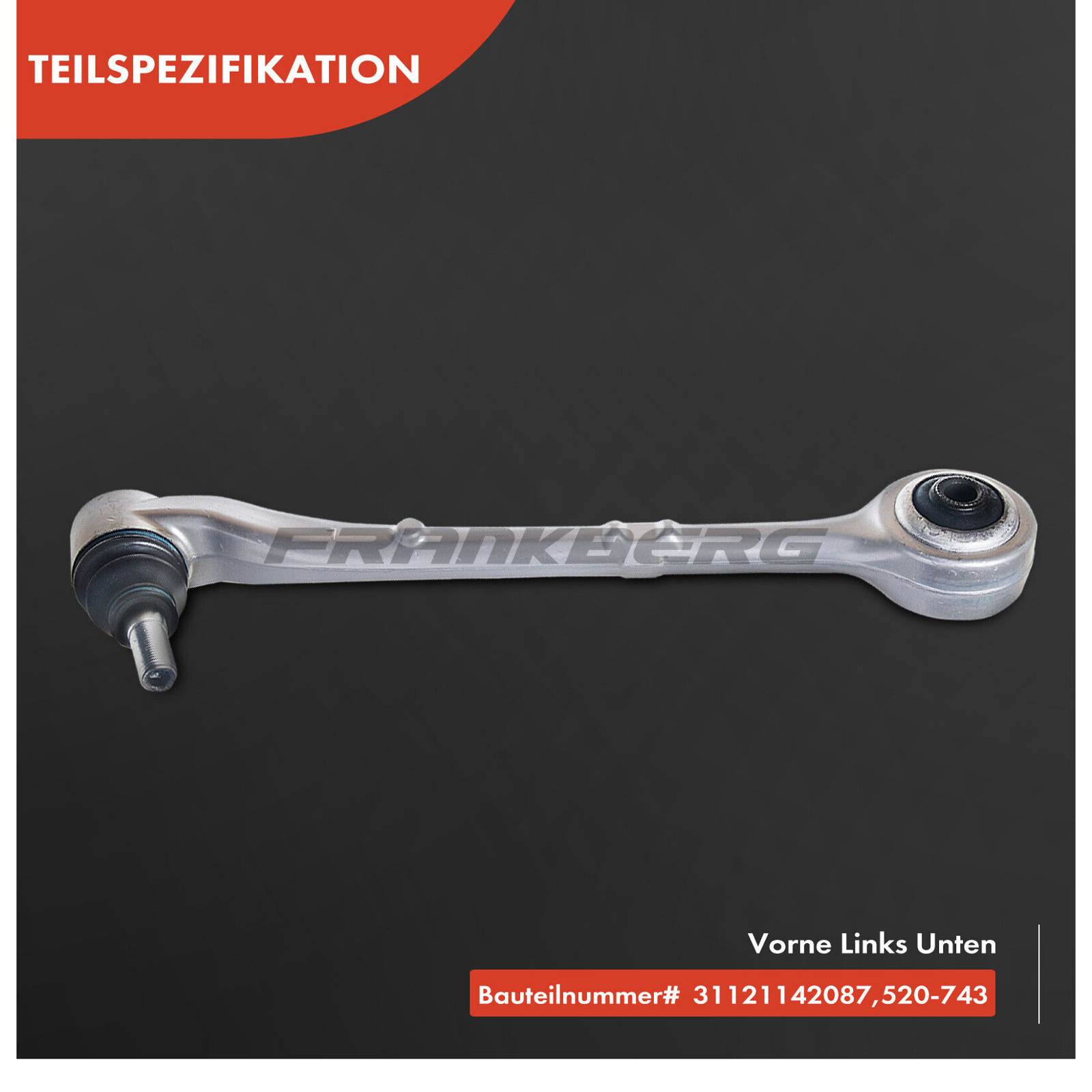 Control/Trailing Arm, wheel suspension