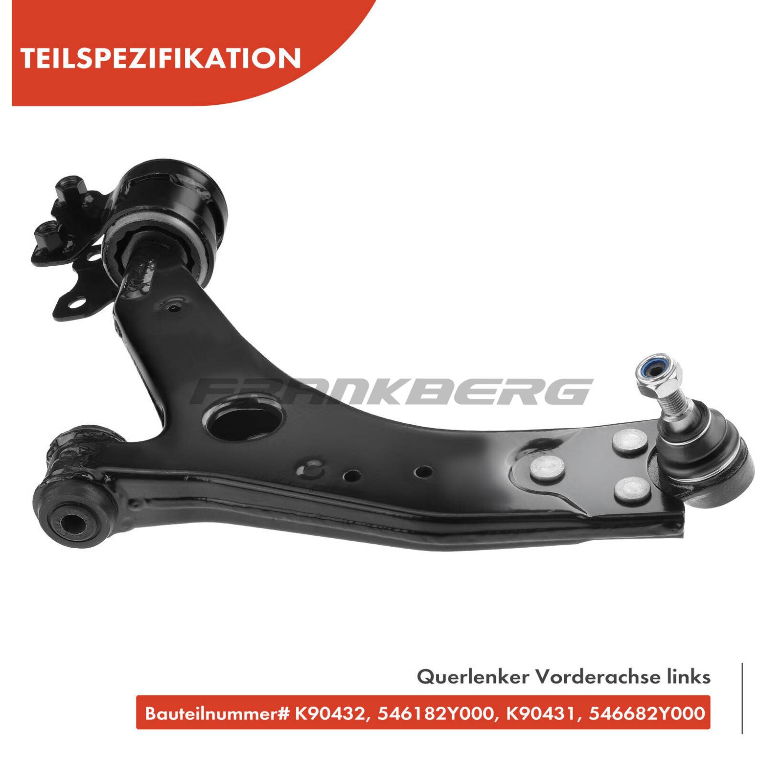Control/Trailing Arm, wheel suspension
