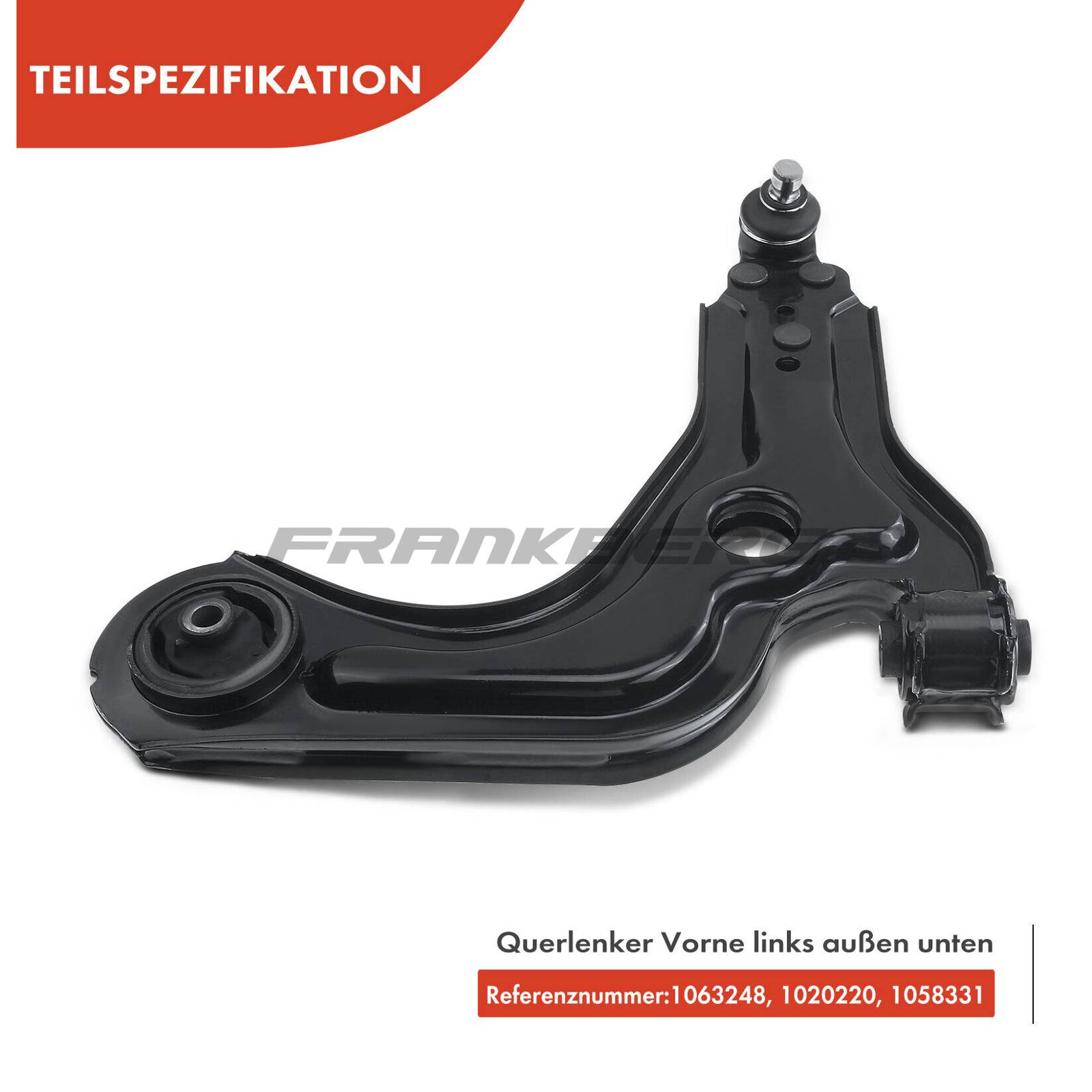 Control/Trailing Arm, wheel suspension