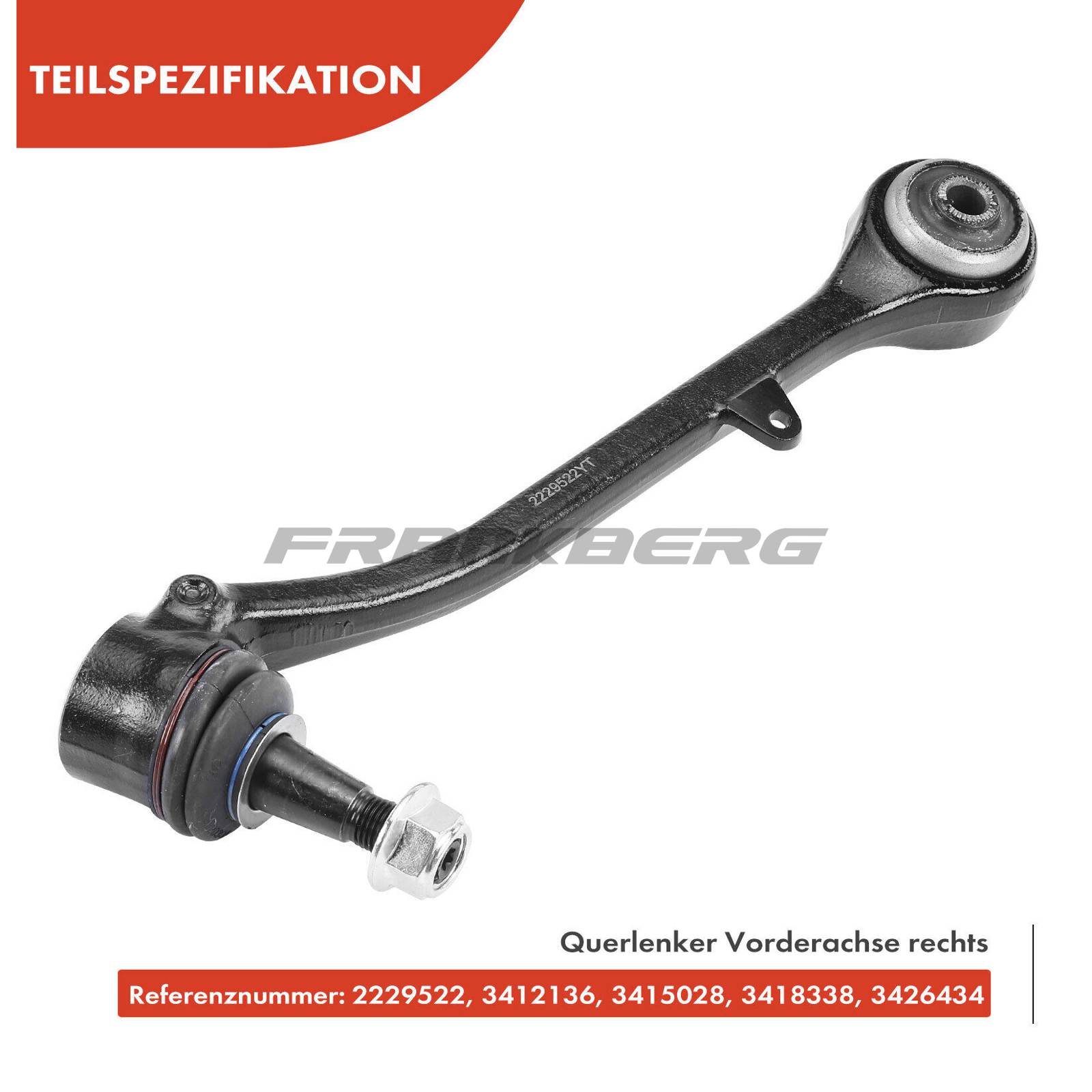 Control/Trailing Arm, wheel suspension