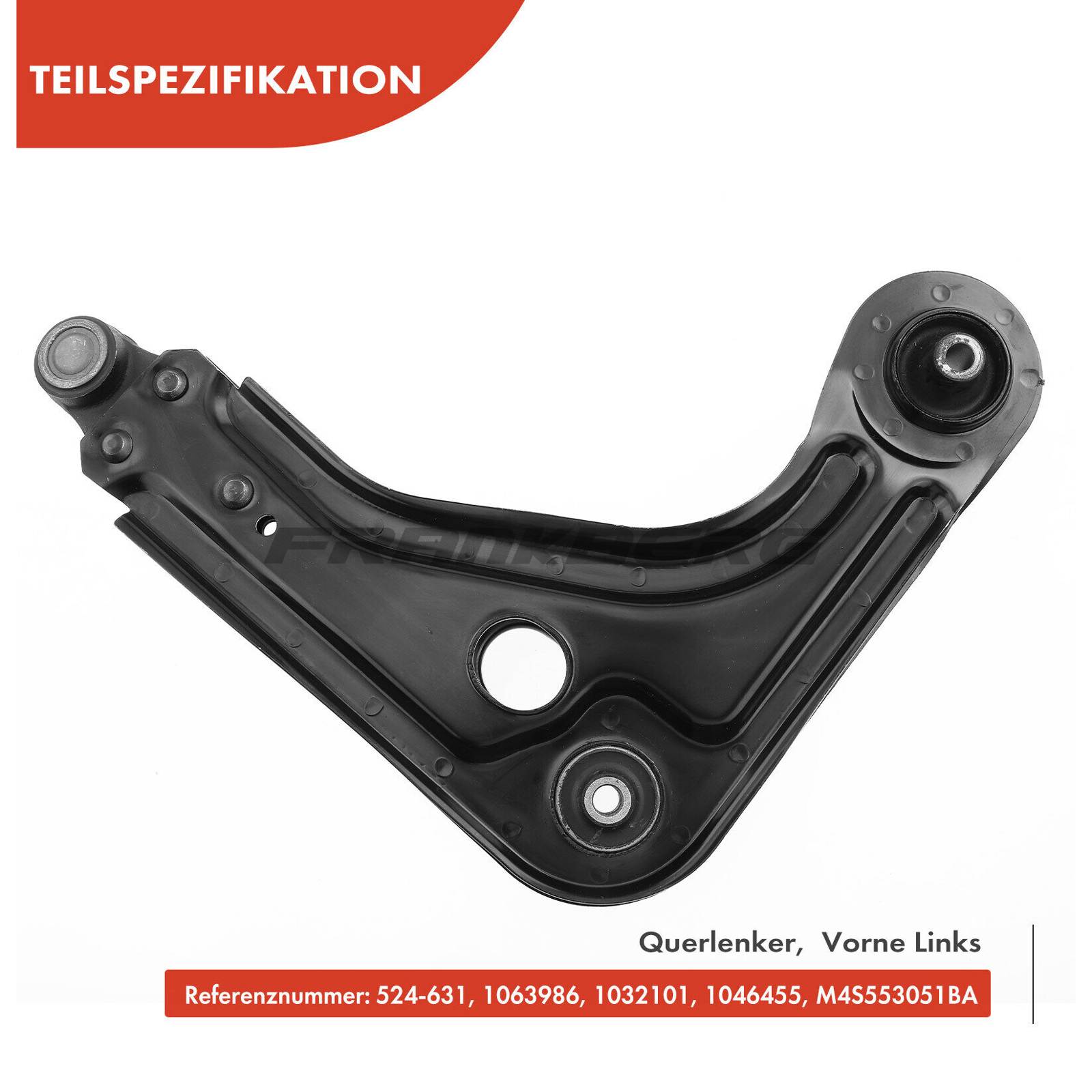 Control/Trailing Arm, wheel suspension
