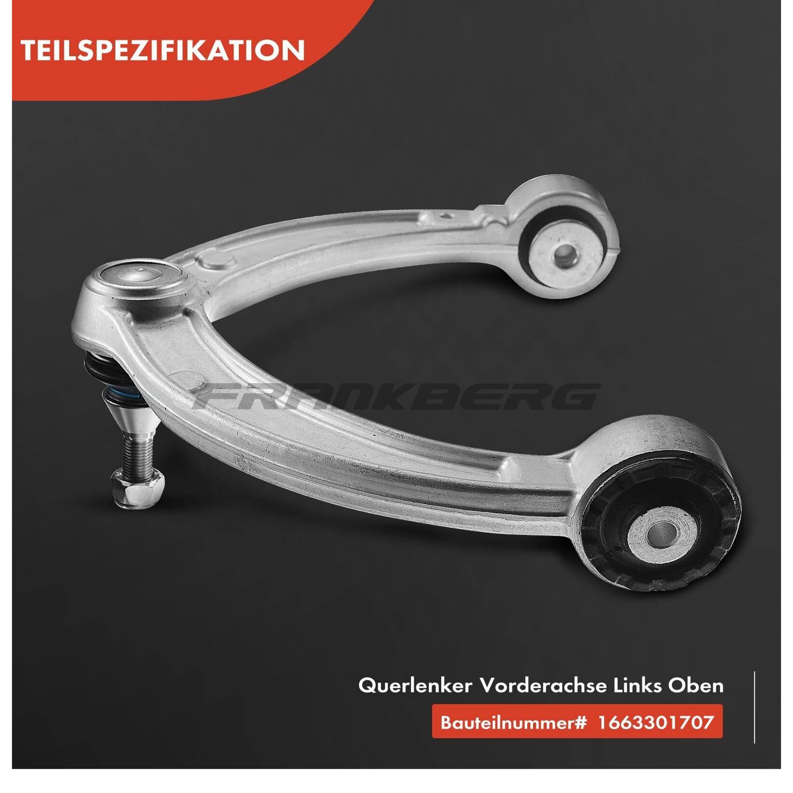Control/Trailing Arm, wheel suspension