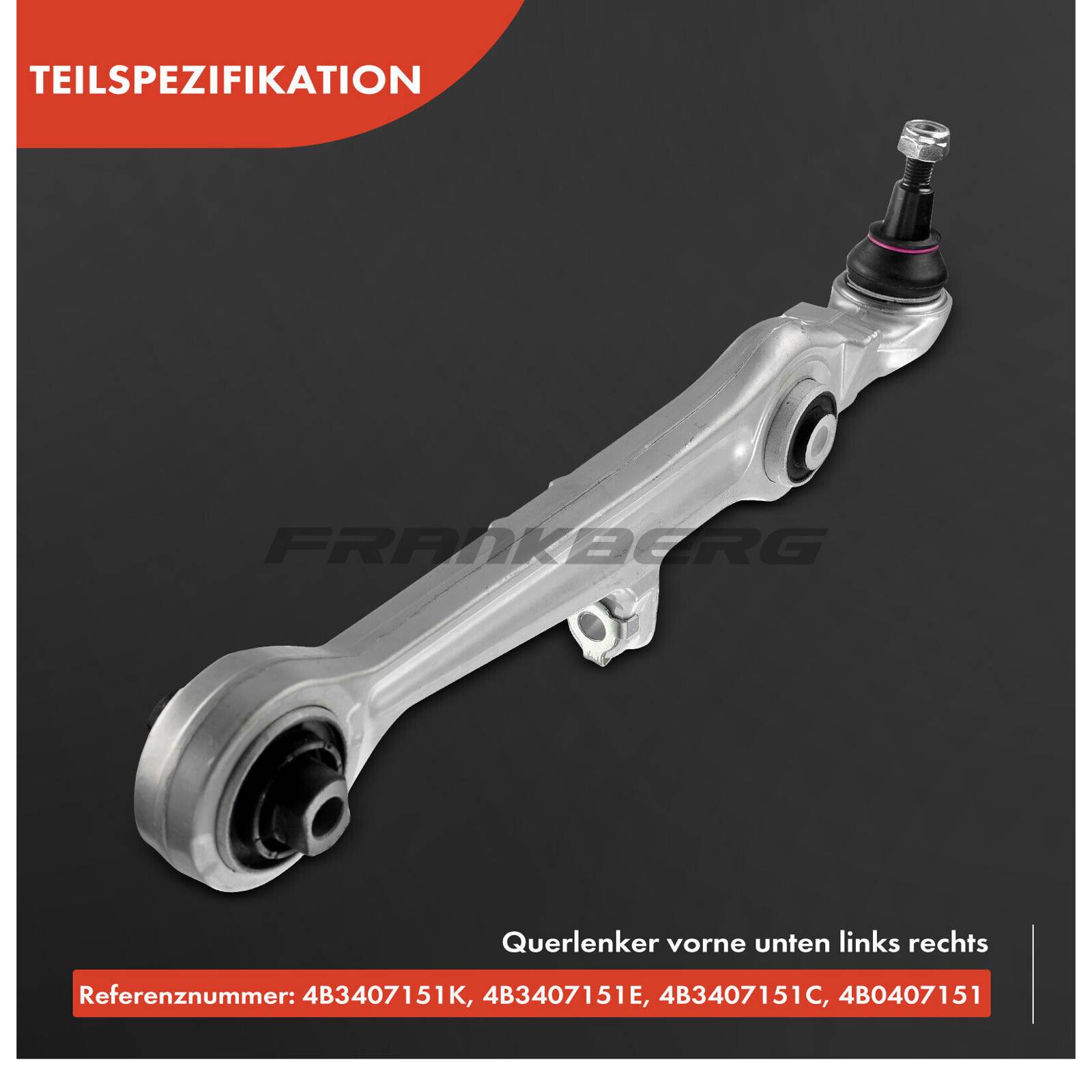 Control/Trailing Arm, wheel suspension