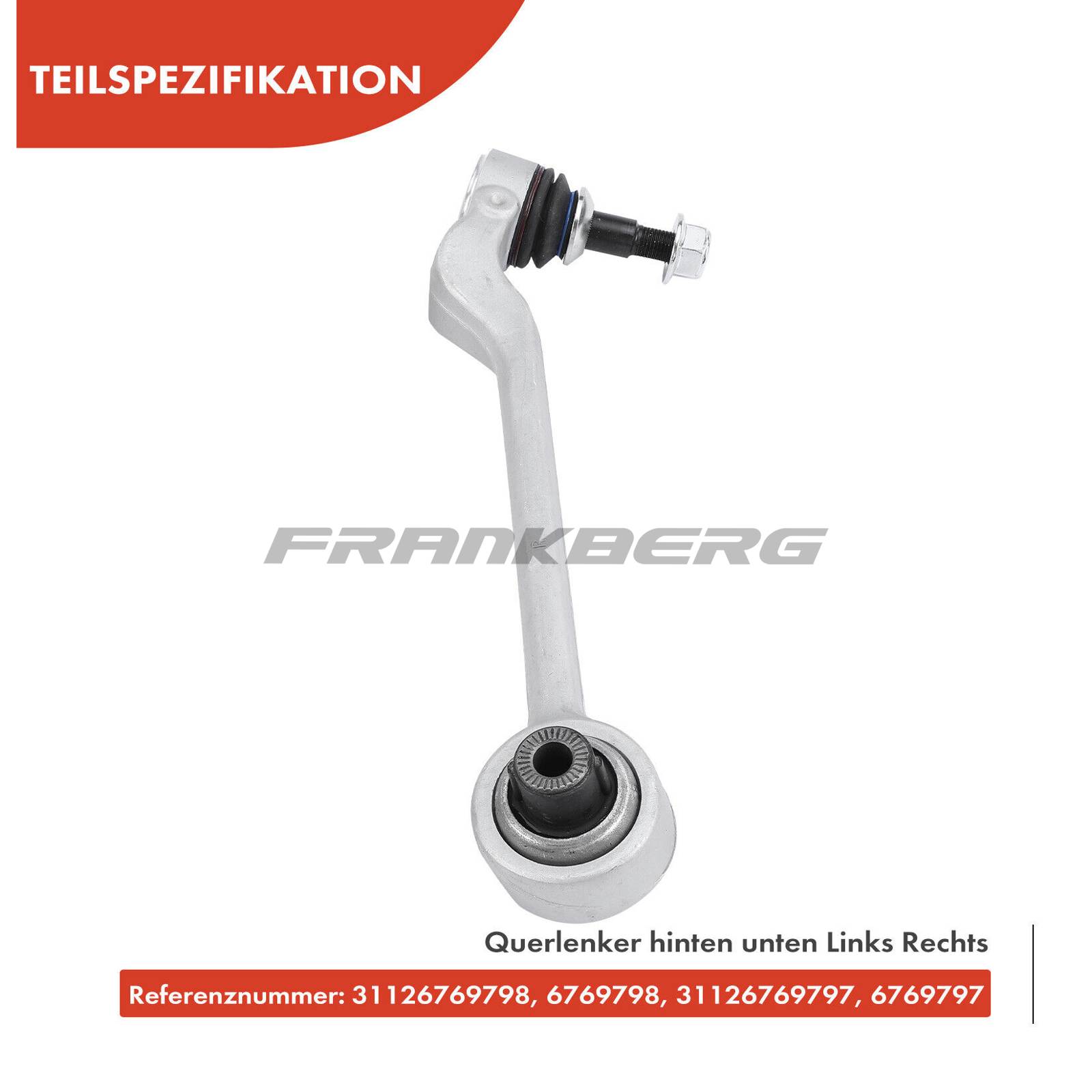 Control/Trailing Arm, wheel suspension