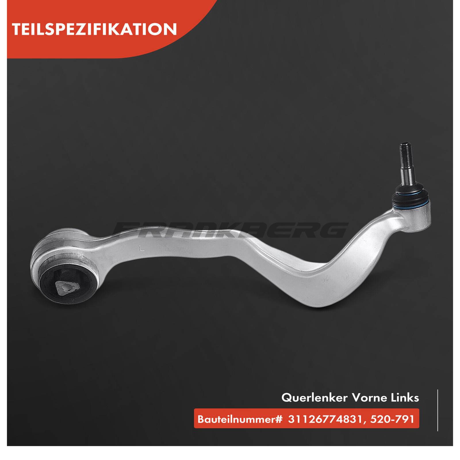 Control/Trailing Arm, wheel suspension