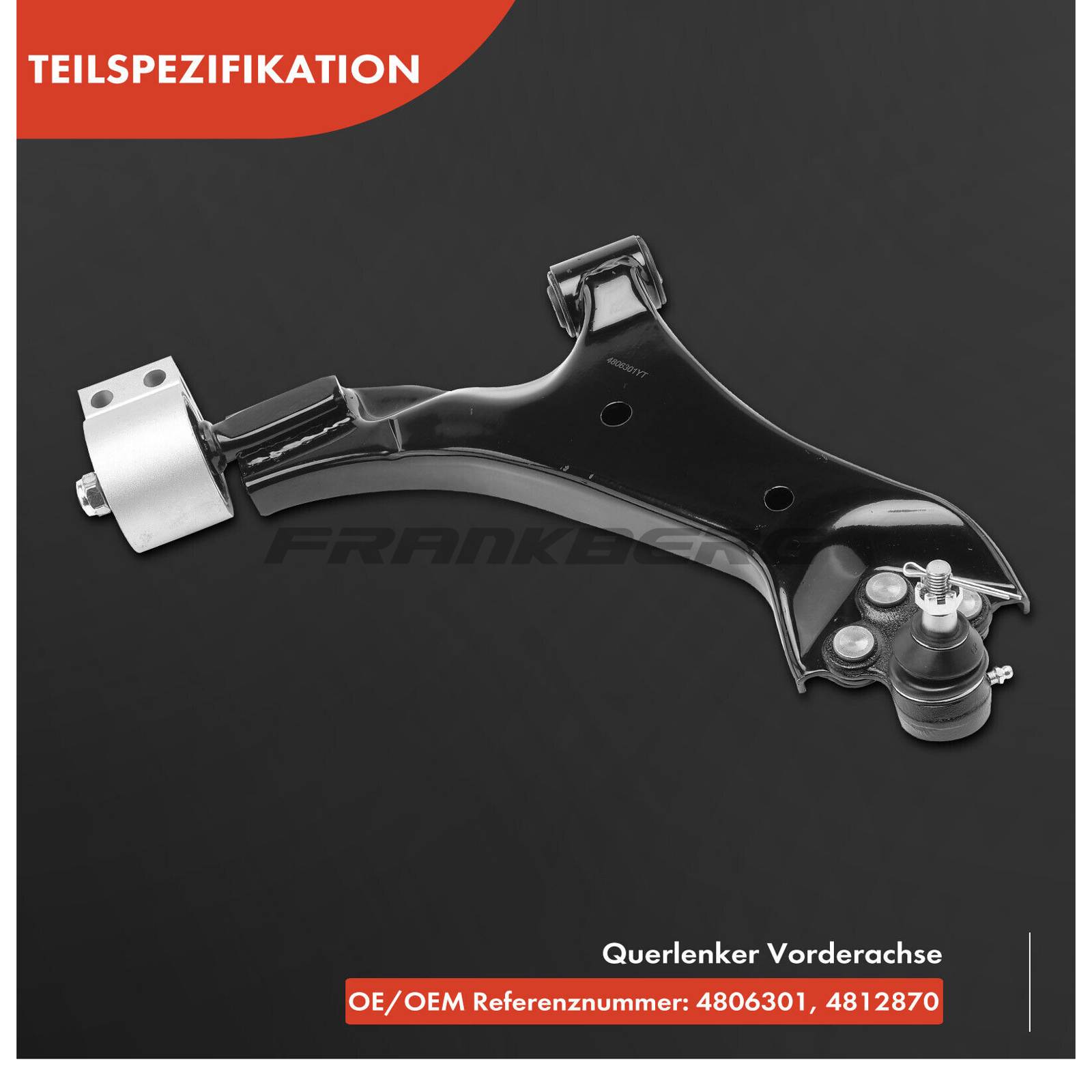 Control/Trailing Arm, wheel suspension