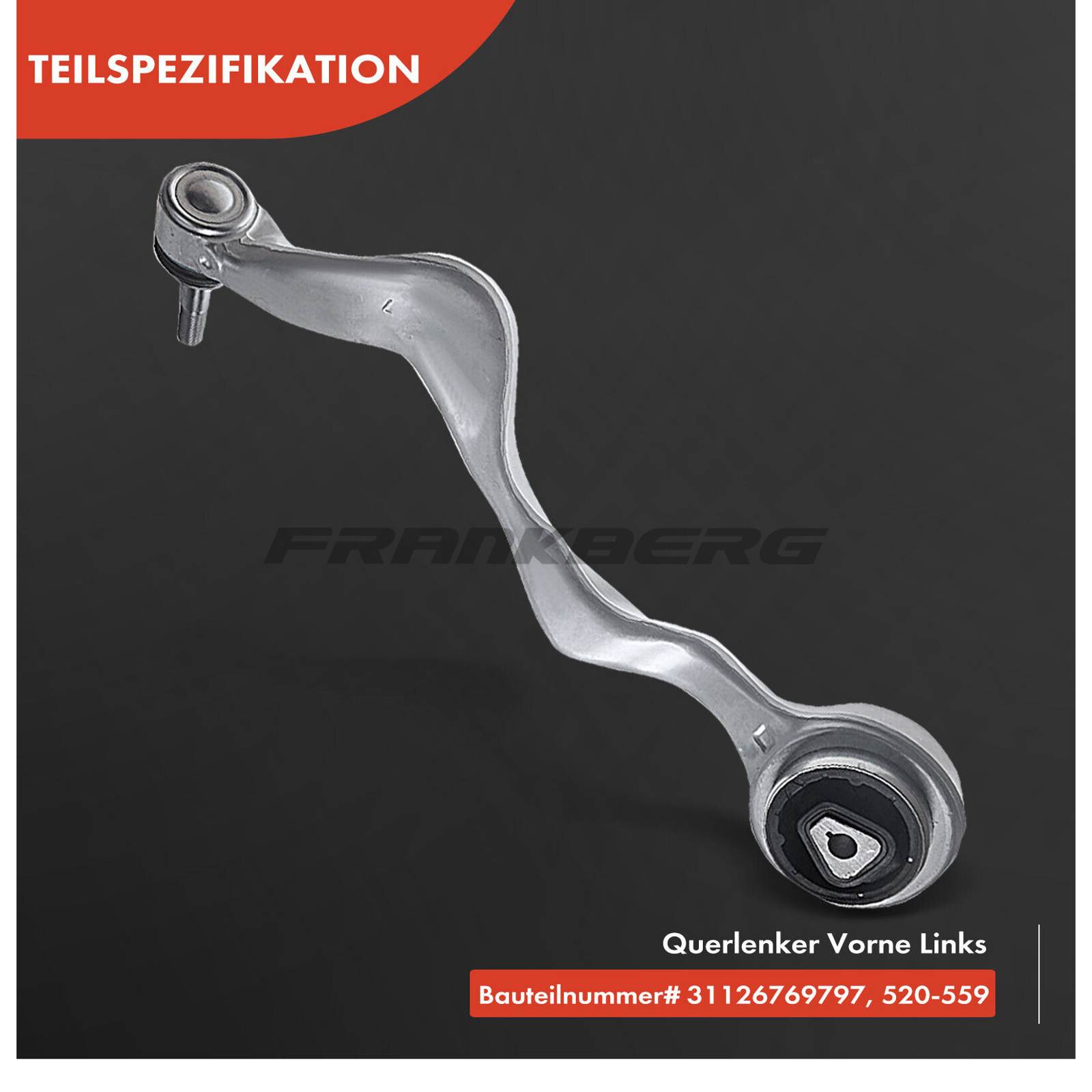 Control/Trailing Arm, wheel suspension