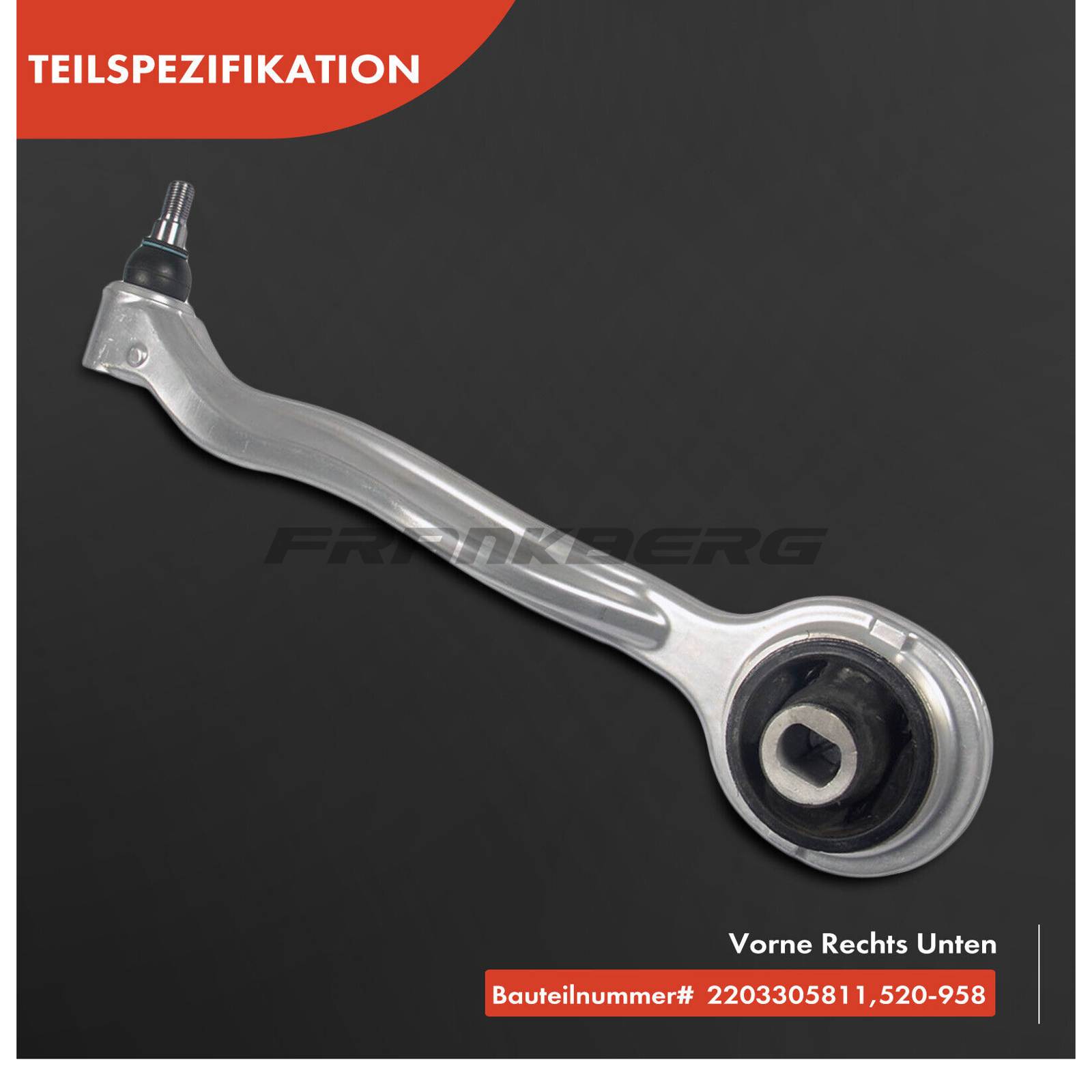 Control/Trailing Arm, wheel suspension