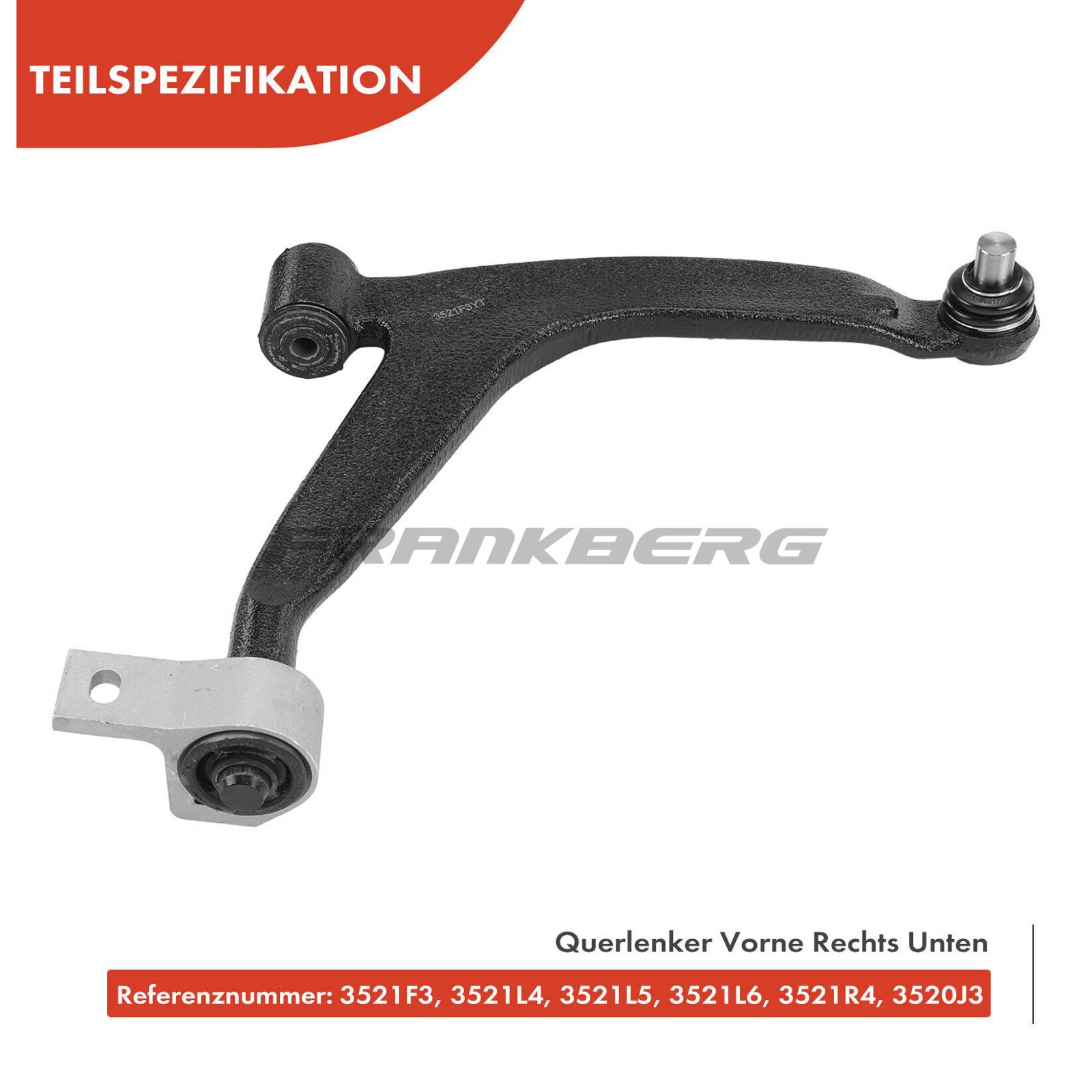 Control/Trailing Arm, wheel suspension