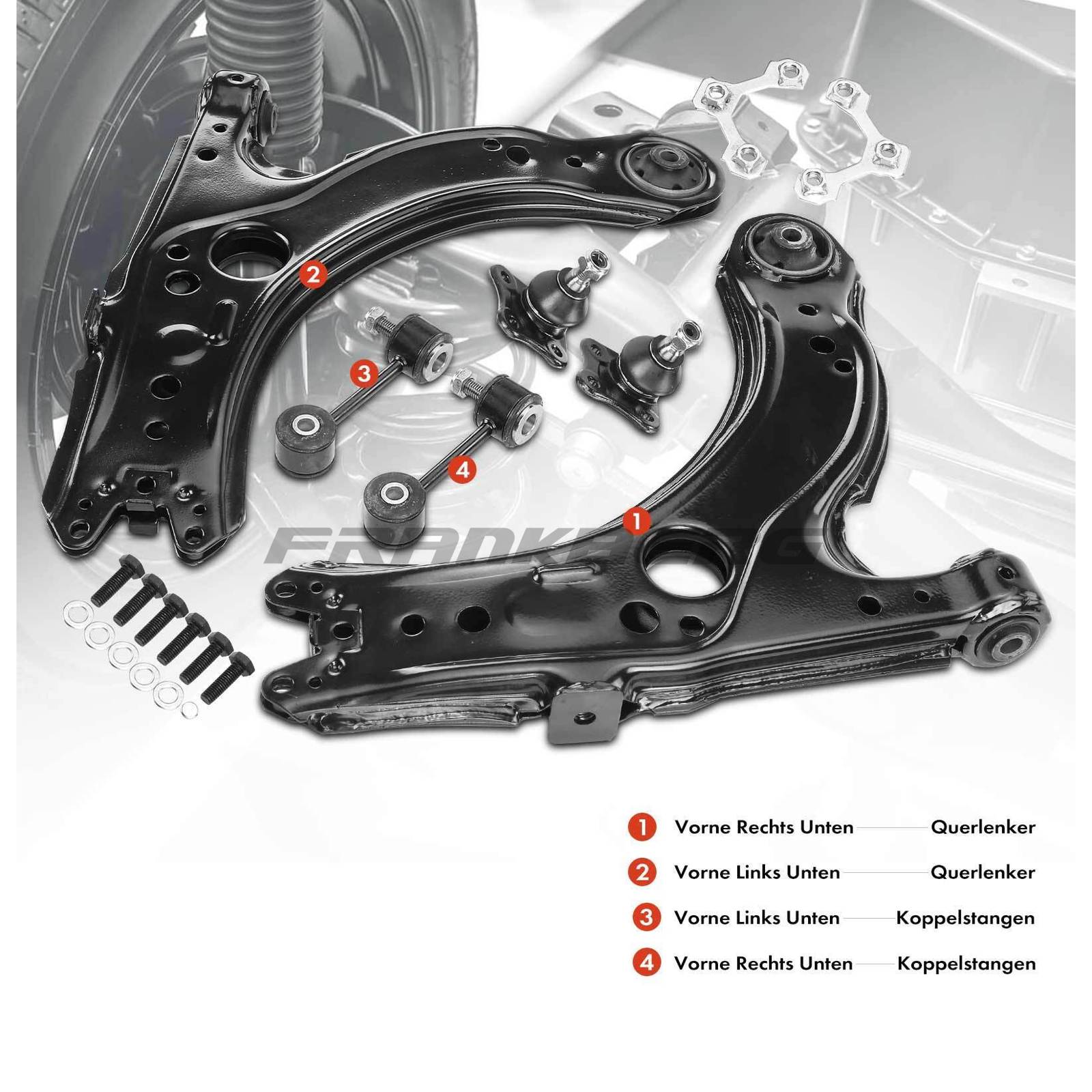 Control/Trailing Arm, wheel suspension