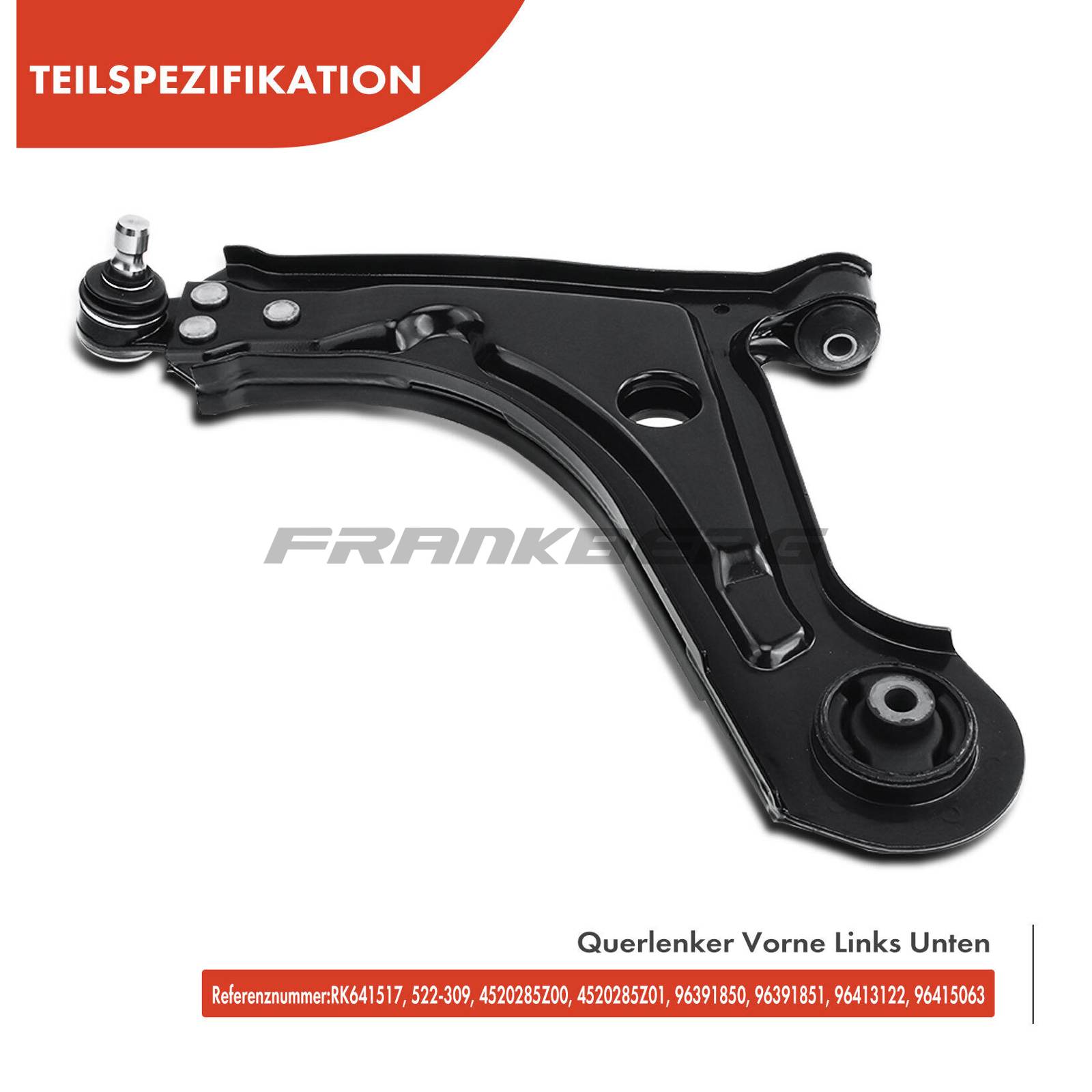 Control/Trailing Arm, wheel suspension