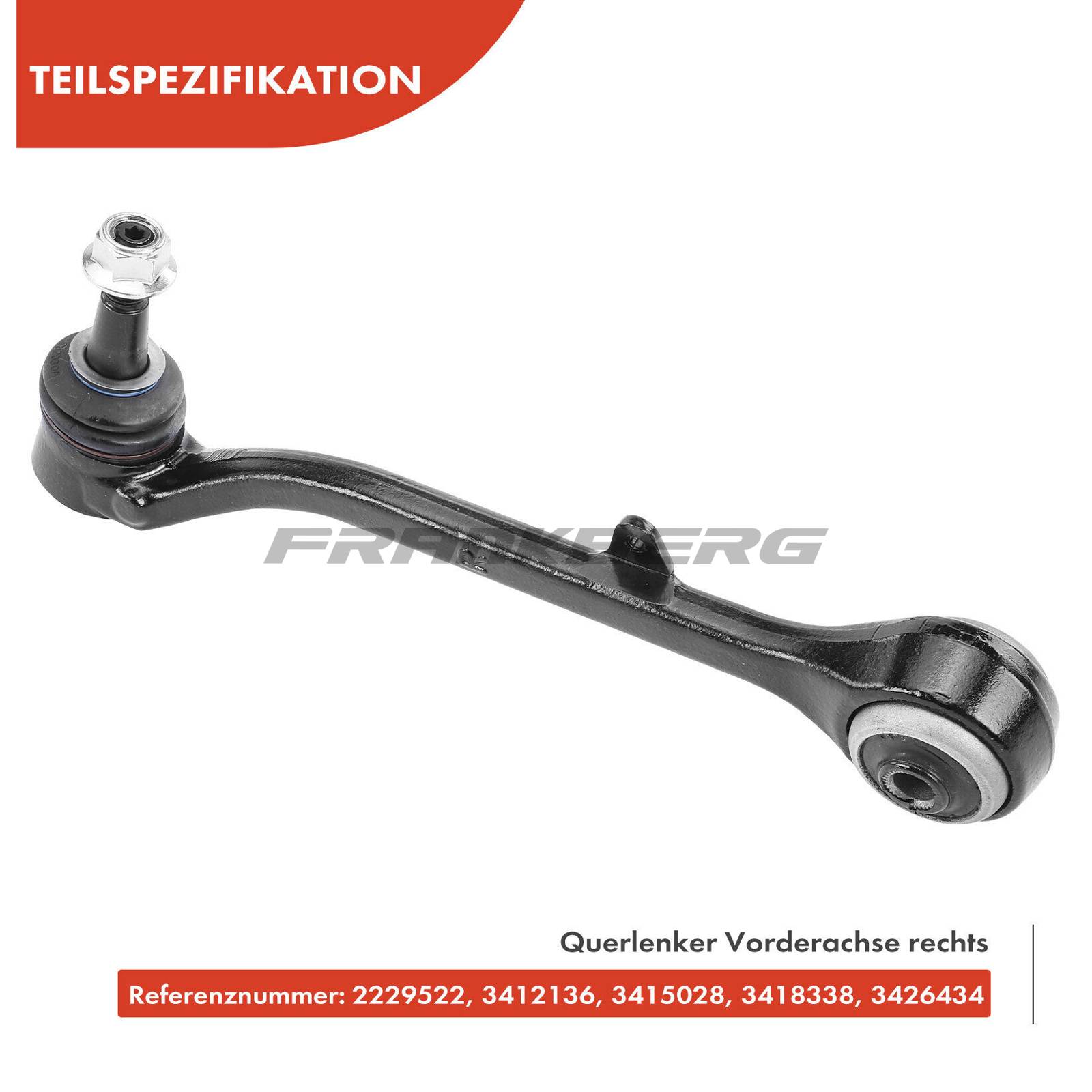 Control/Trailing Arm, wheel suspension