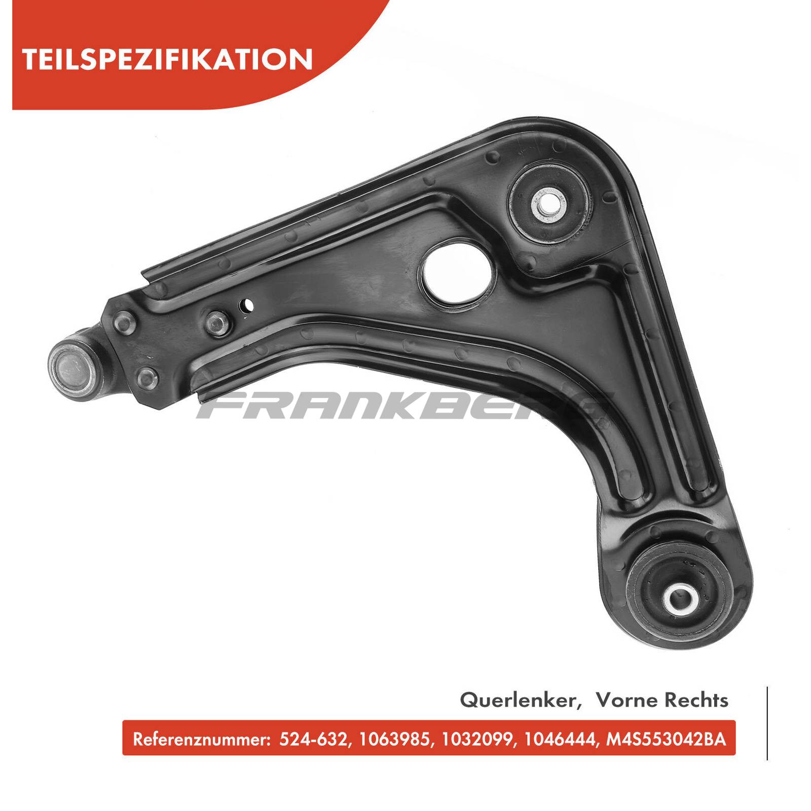 Control/Trailing Arm, wheel suspension