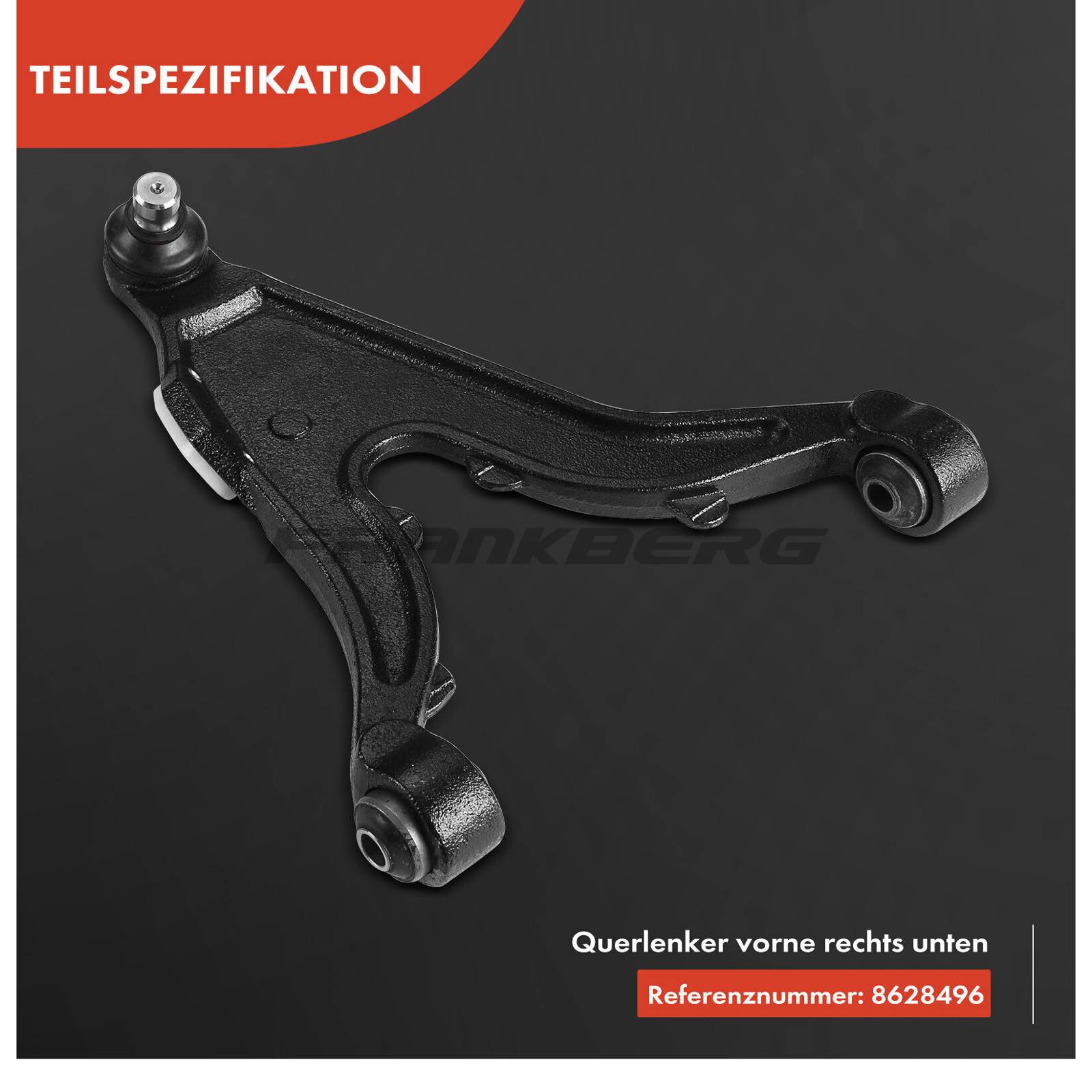 Control/Trailing Arm, wheel suspension