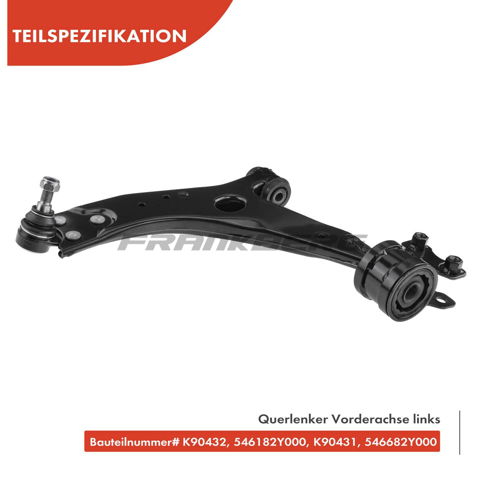 Control/Trailing Arm, wheel suspension
