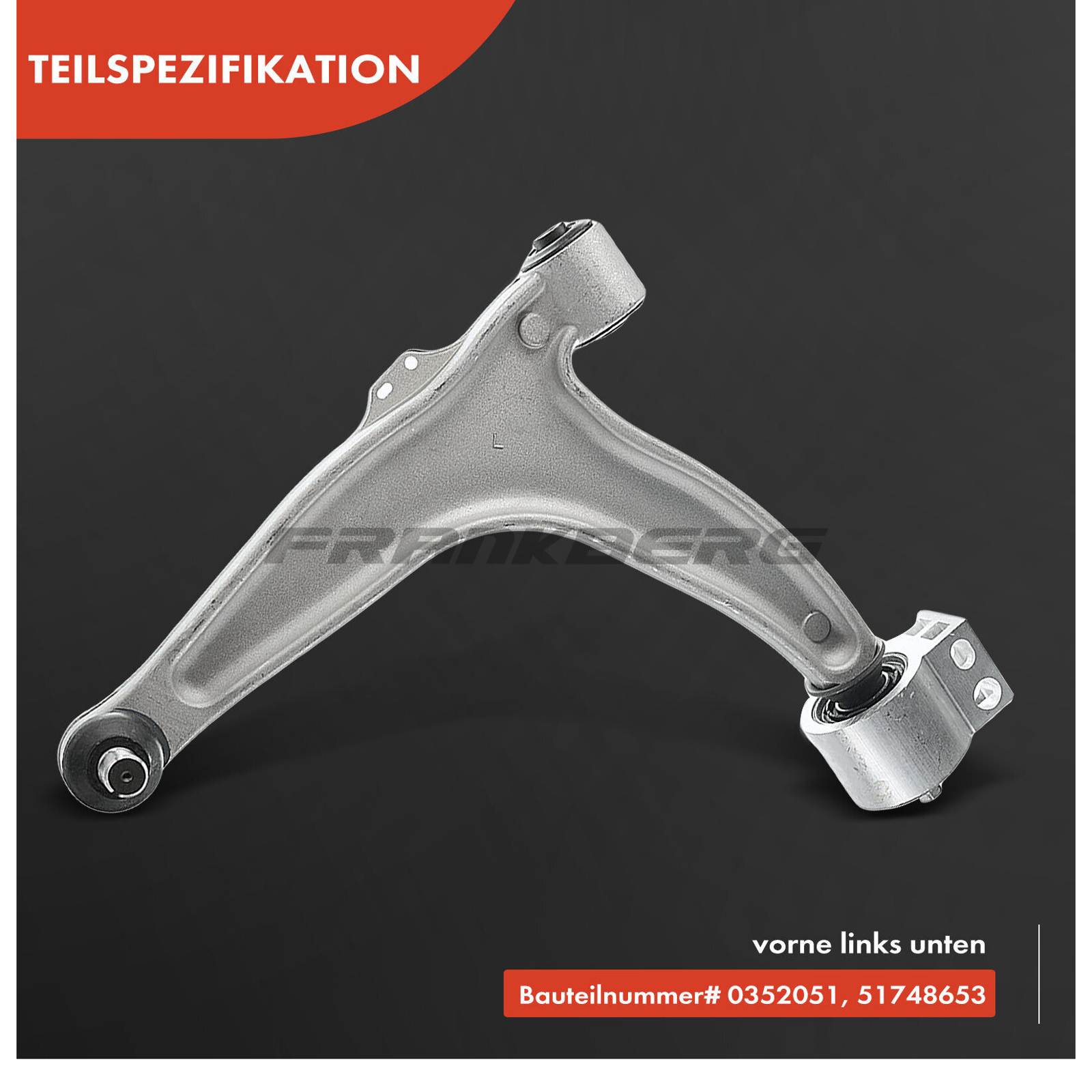 Control/Trailing Arm, wheel suspension
