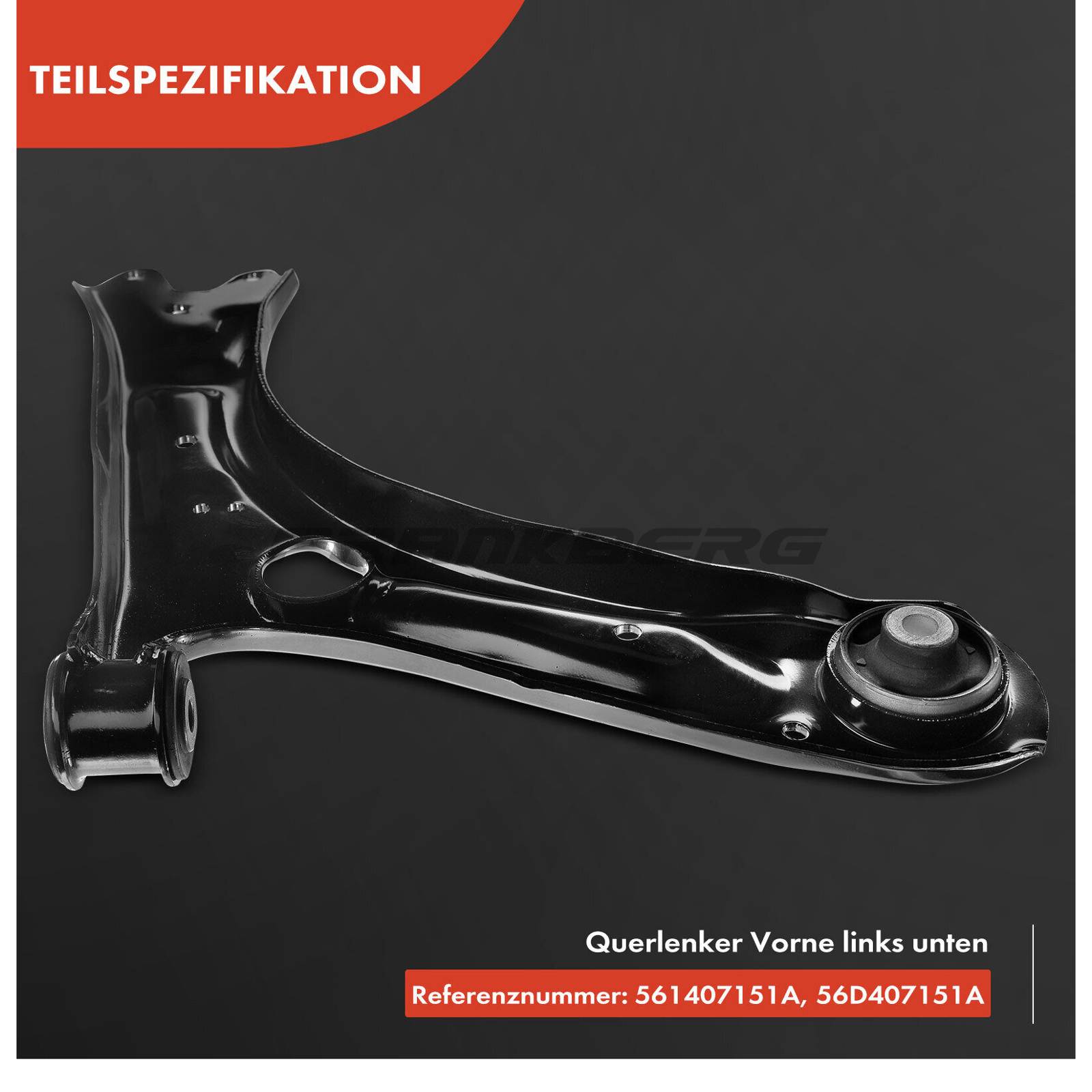 Control/Trailing Arm, wheel suspension