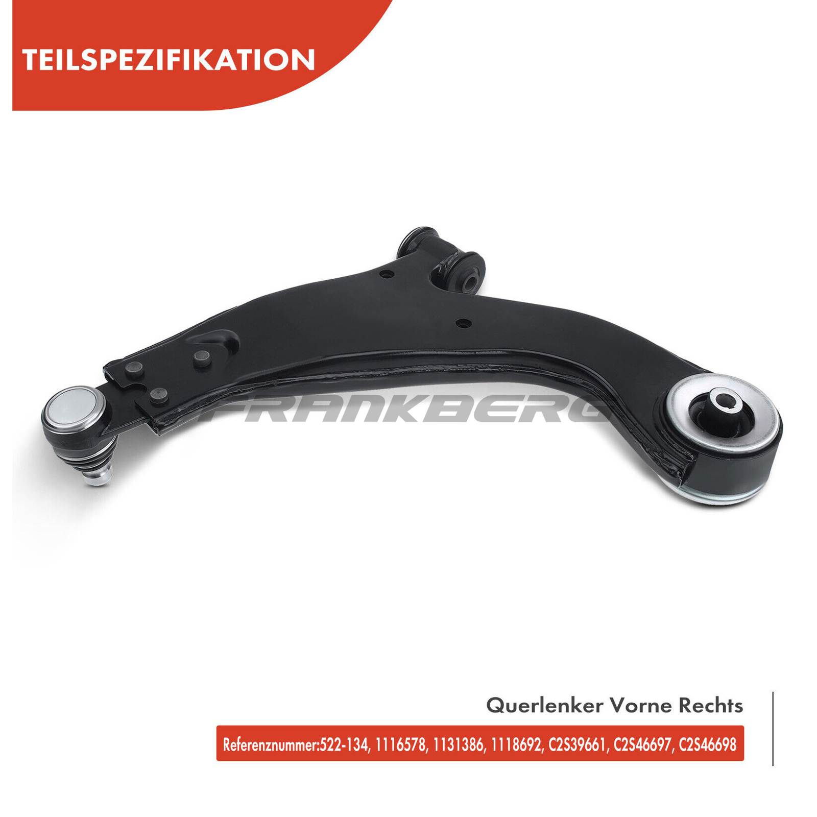 Control/Trailing Arm, wheel suspension