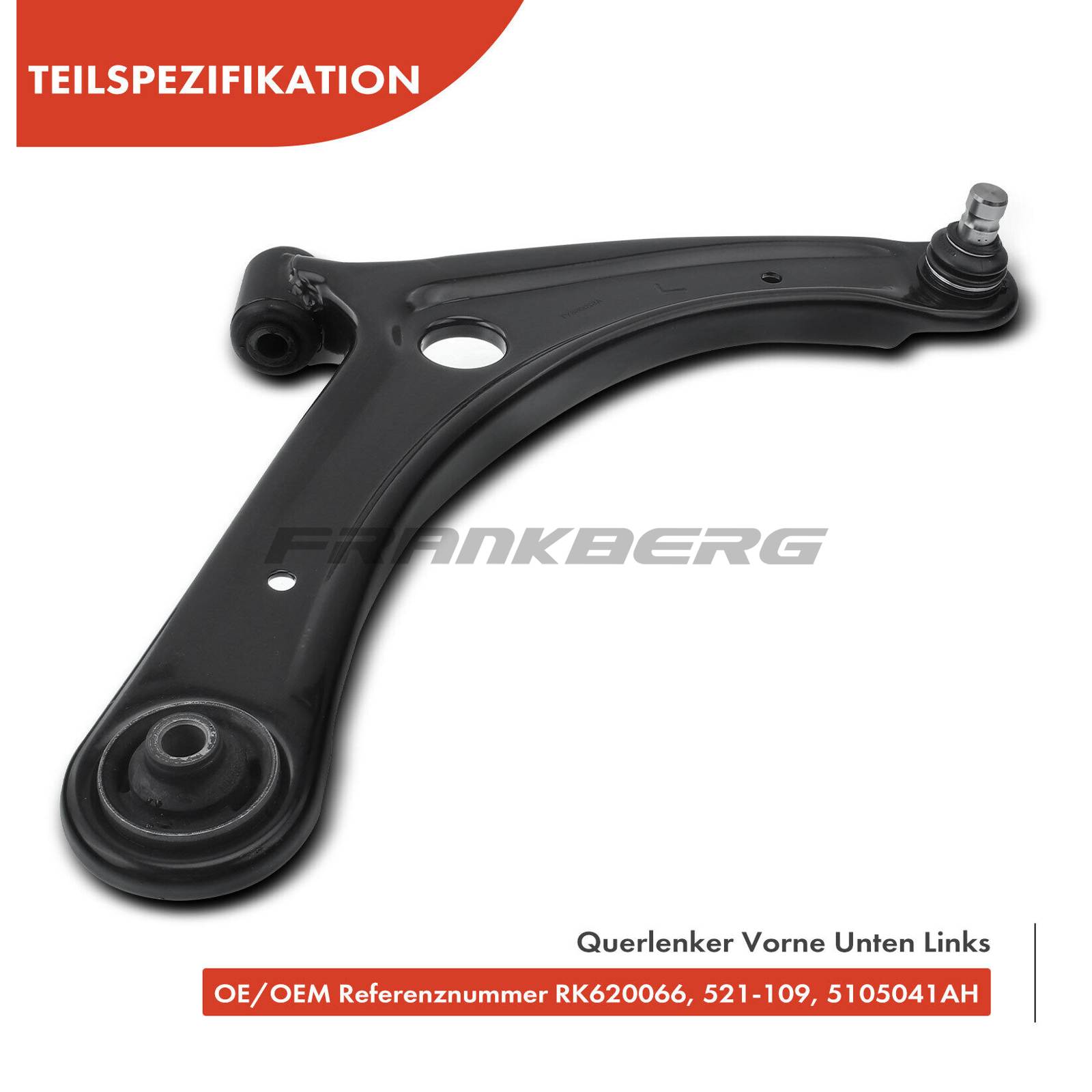 Control/Trailing Arm, wheel suspension