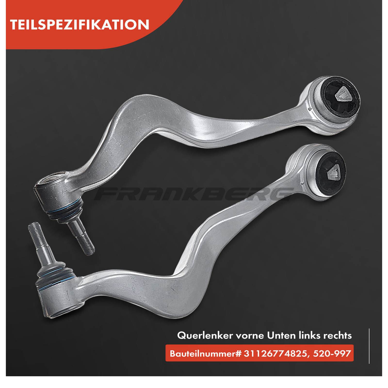 Control/Trailing Arm, wheel suspension