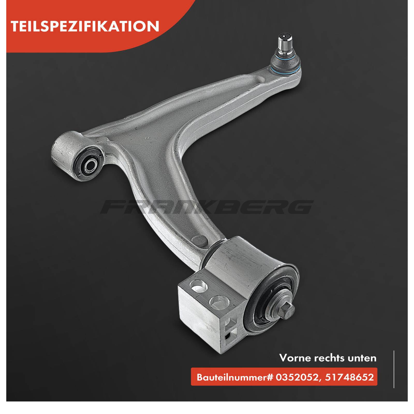 Control/Trailing Arm, wheel suspension