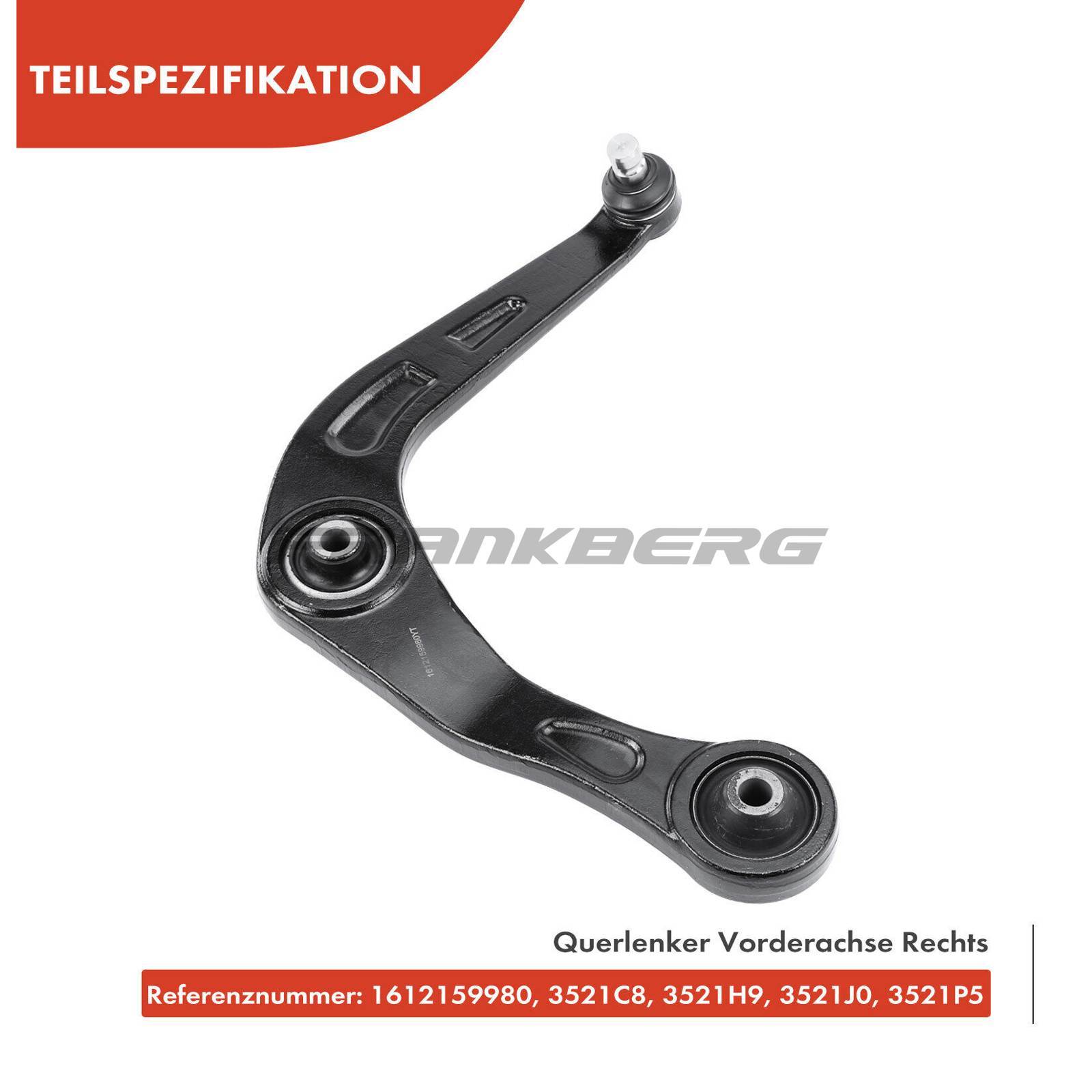 Control/Trailing Arm, wheel suspension