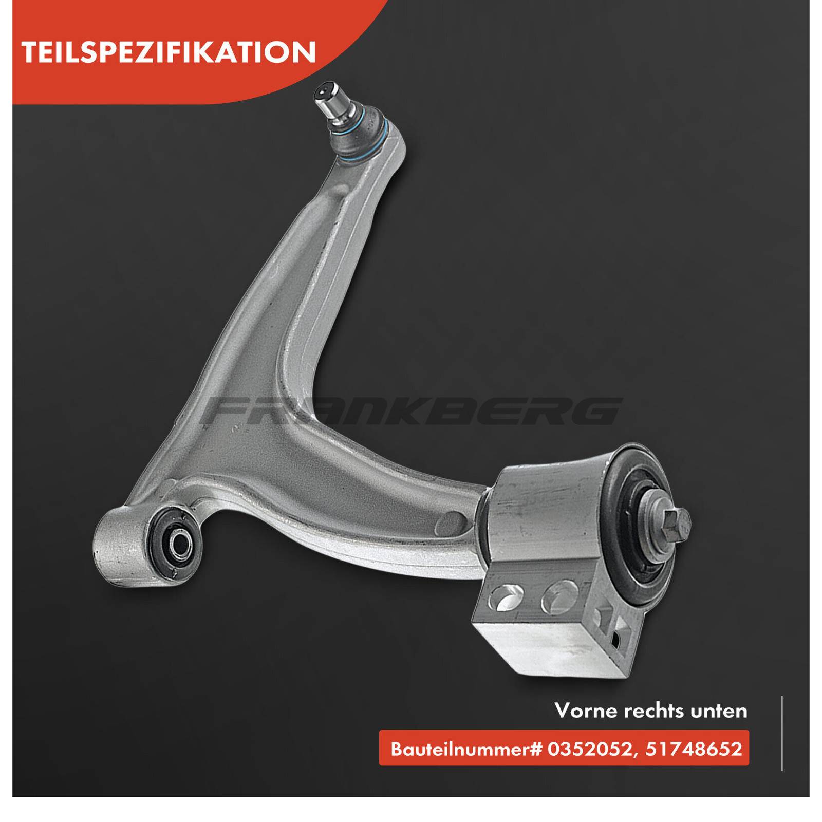 Control/Trailing Arm, wheel suspension