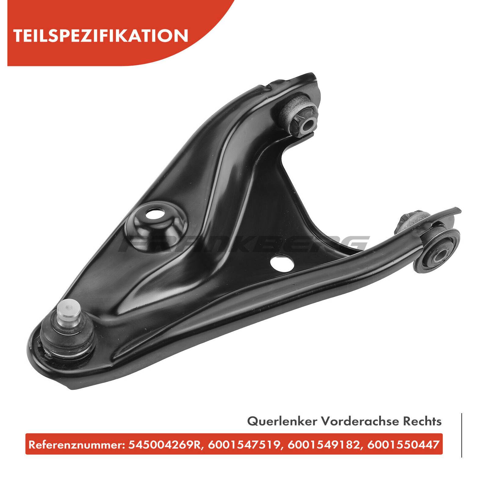 Control/Trailing Arm, wheel suspension