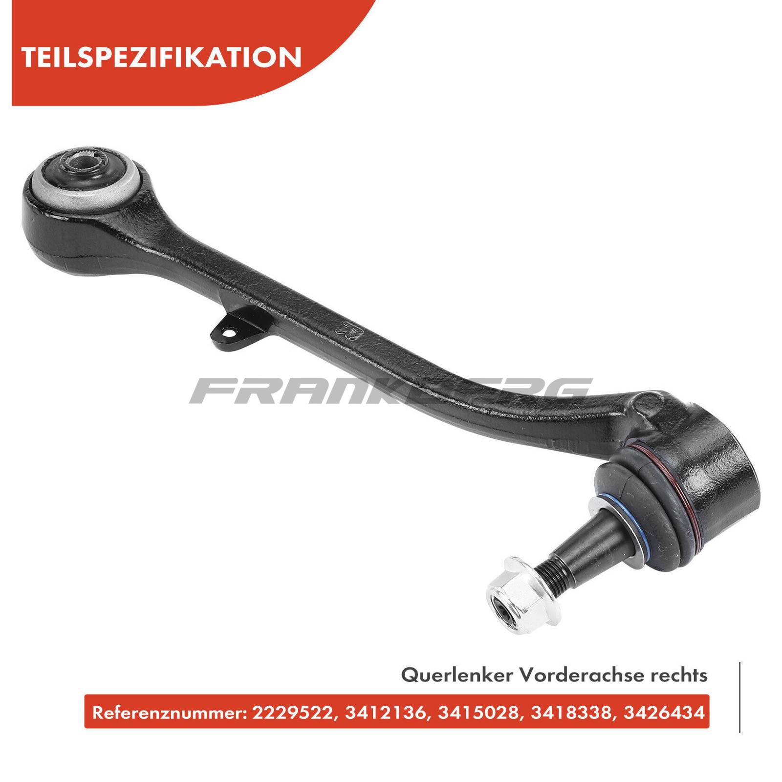 Control/Trailing Arm, wheel suspension
