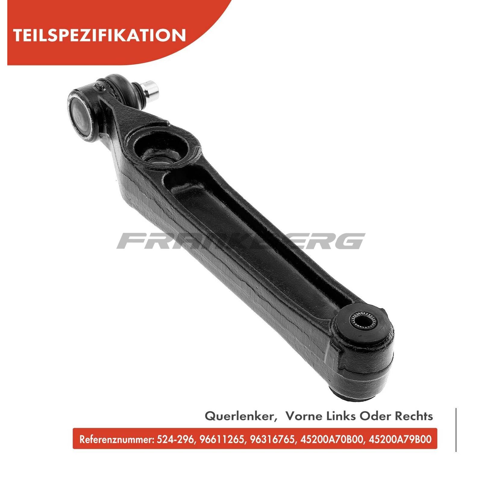 Control/Trailing Arm, wheel suspension