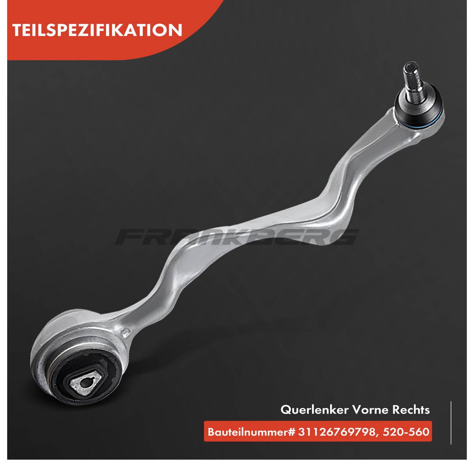 Control/Trailing Arm, wheel suspension