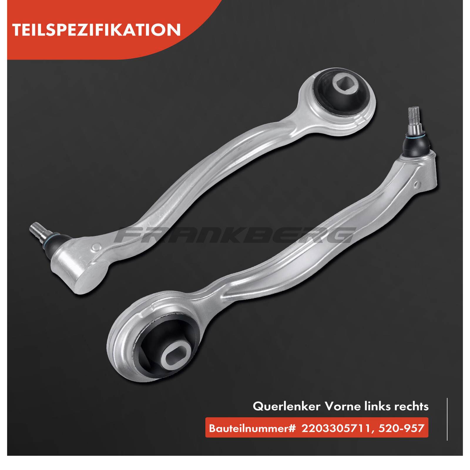 Control/Trailing Arm, wheel suspension