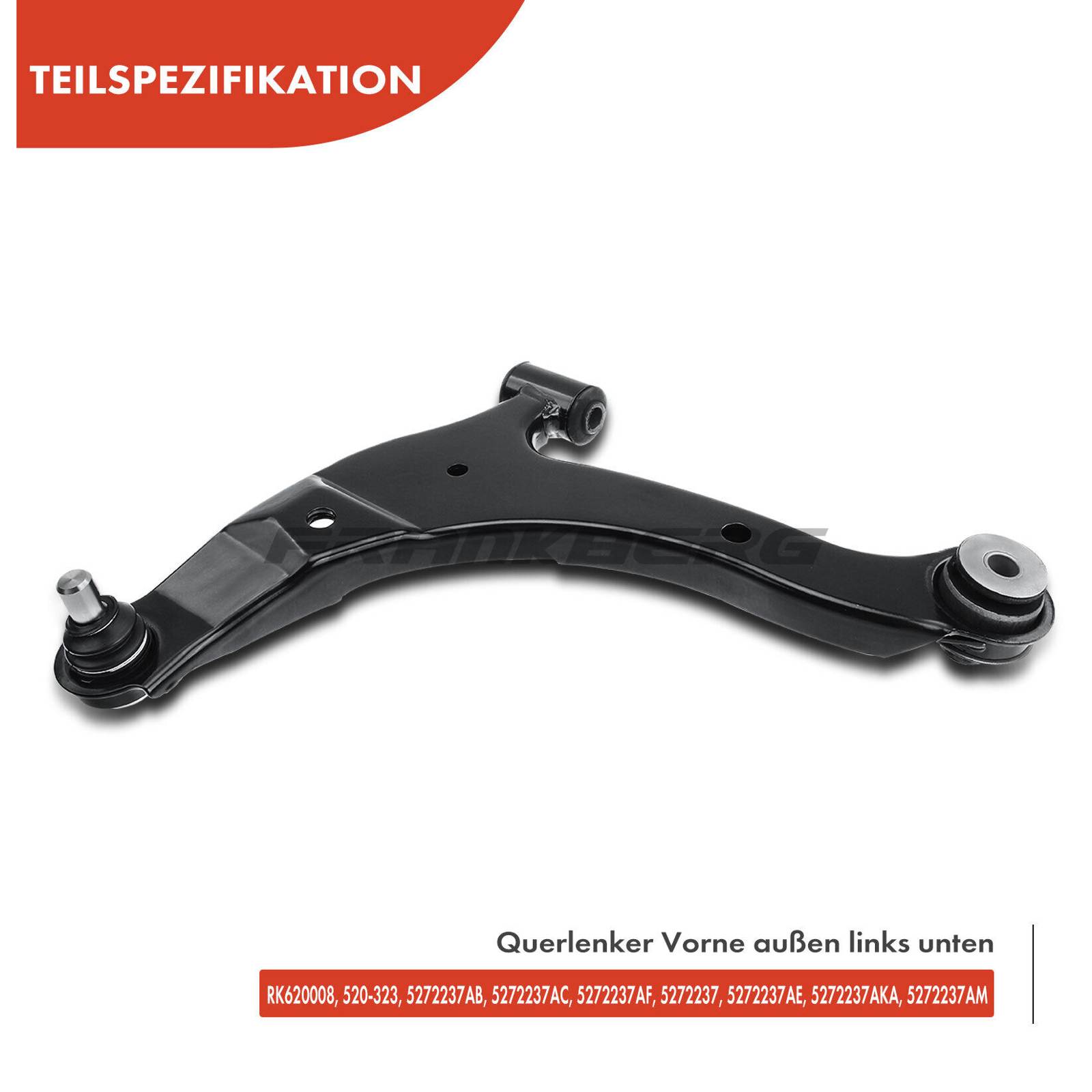Control/Trailing Arm, wheel suspension