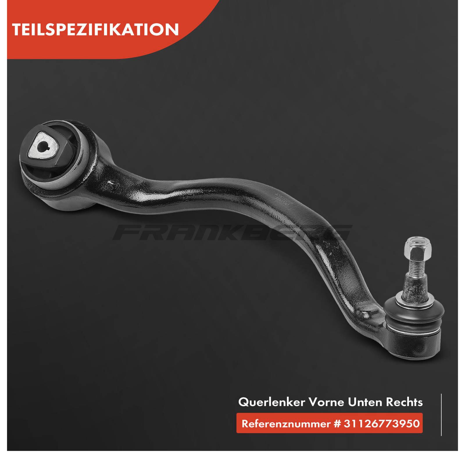 Control/Trailing Arm, wheel suspension