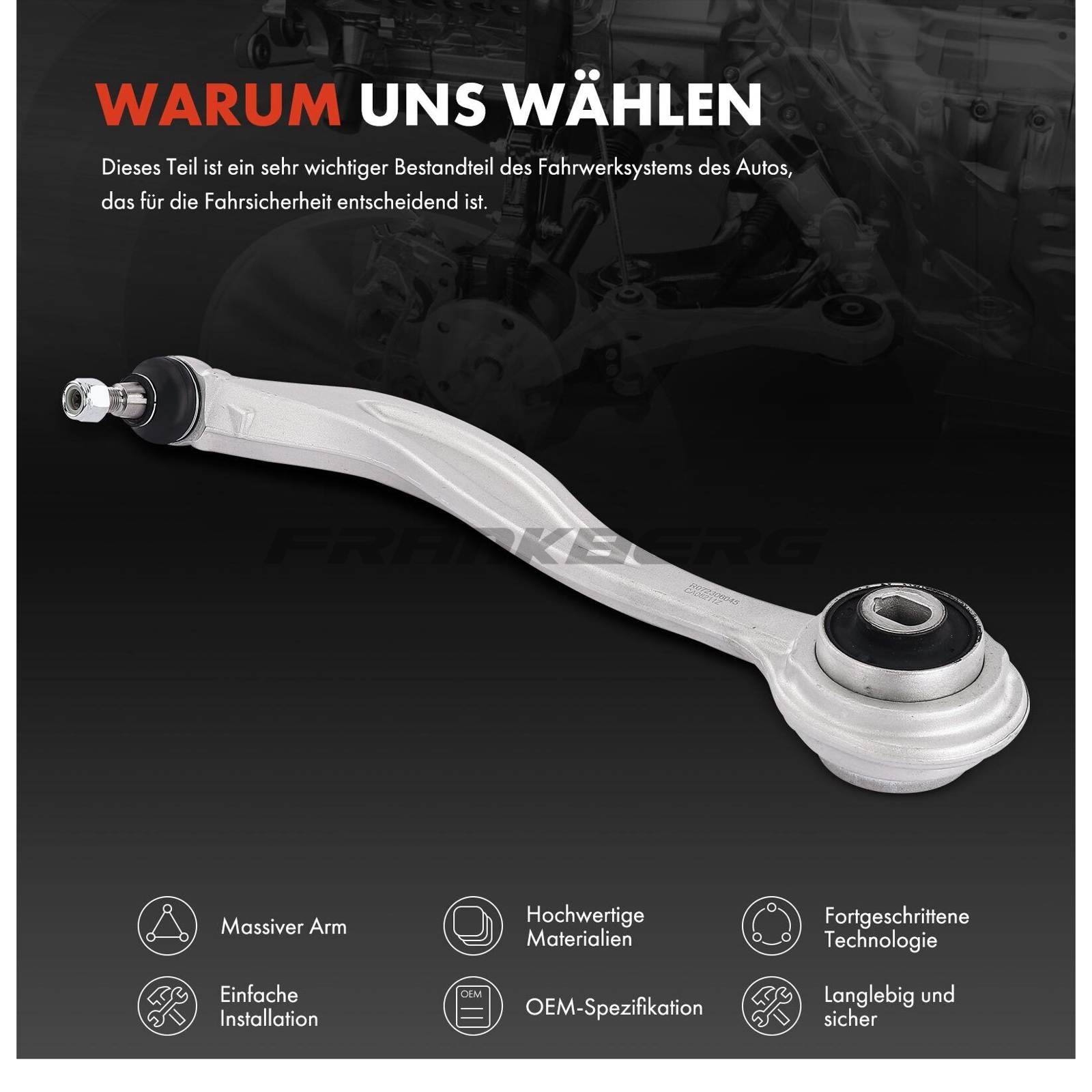 Control/Trailing Arm, wheel suspension