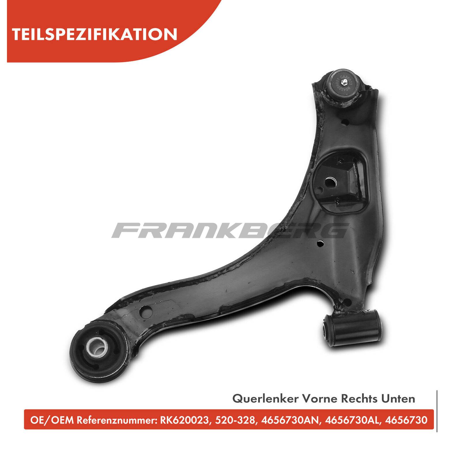 Control/Trailing Arm, wheel suspension