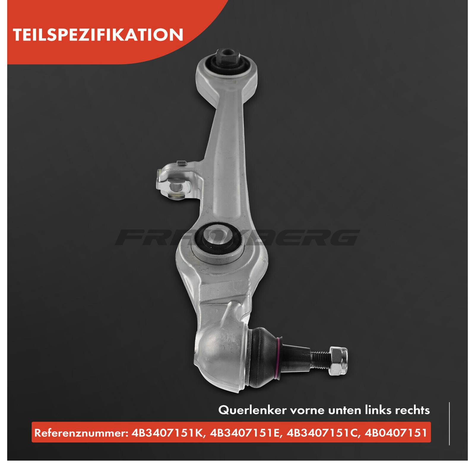 Control/Trailing Arm, wheel suspension