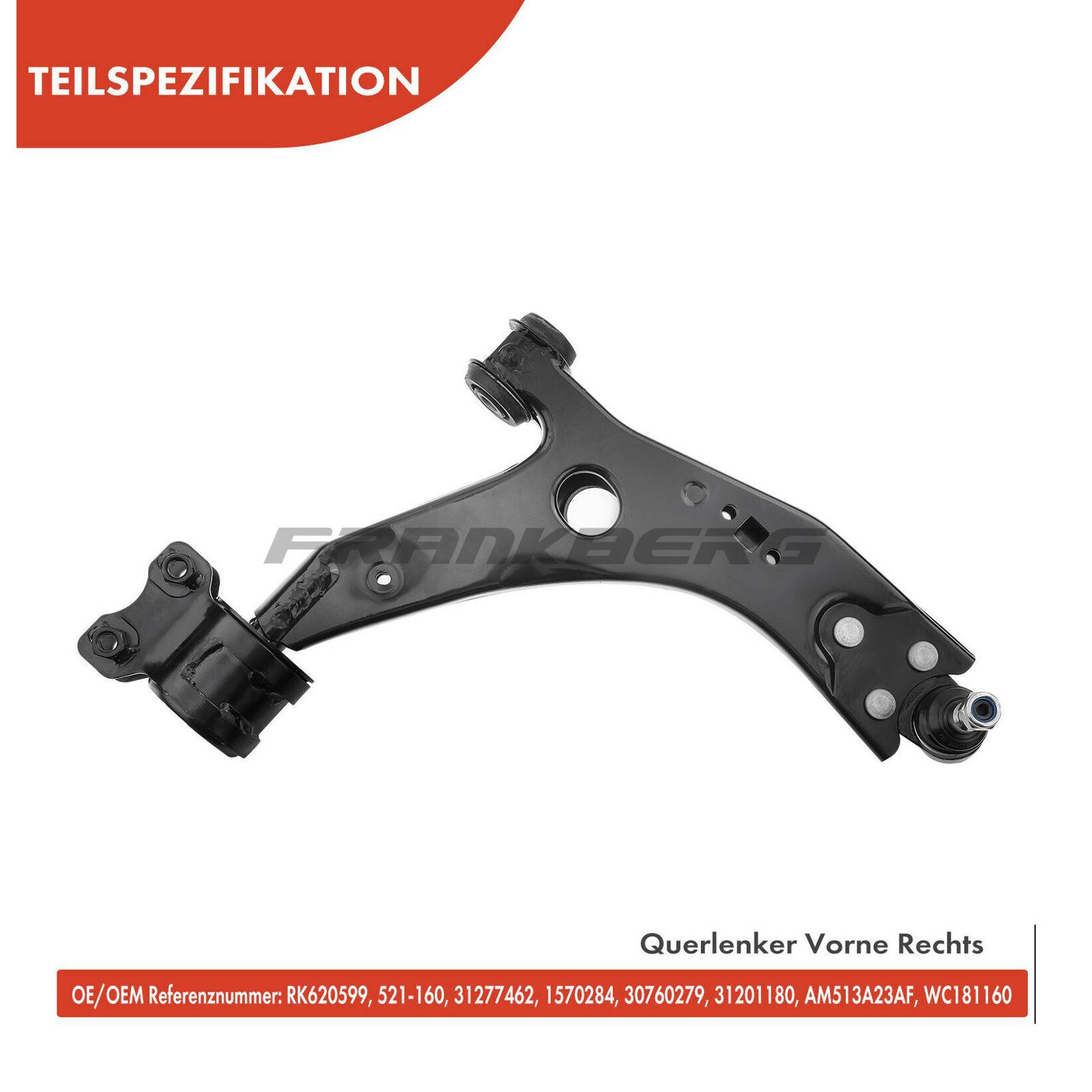 Control/Trailing Arm, wheel suspension