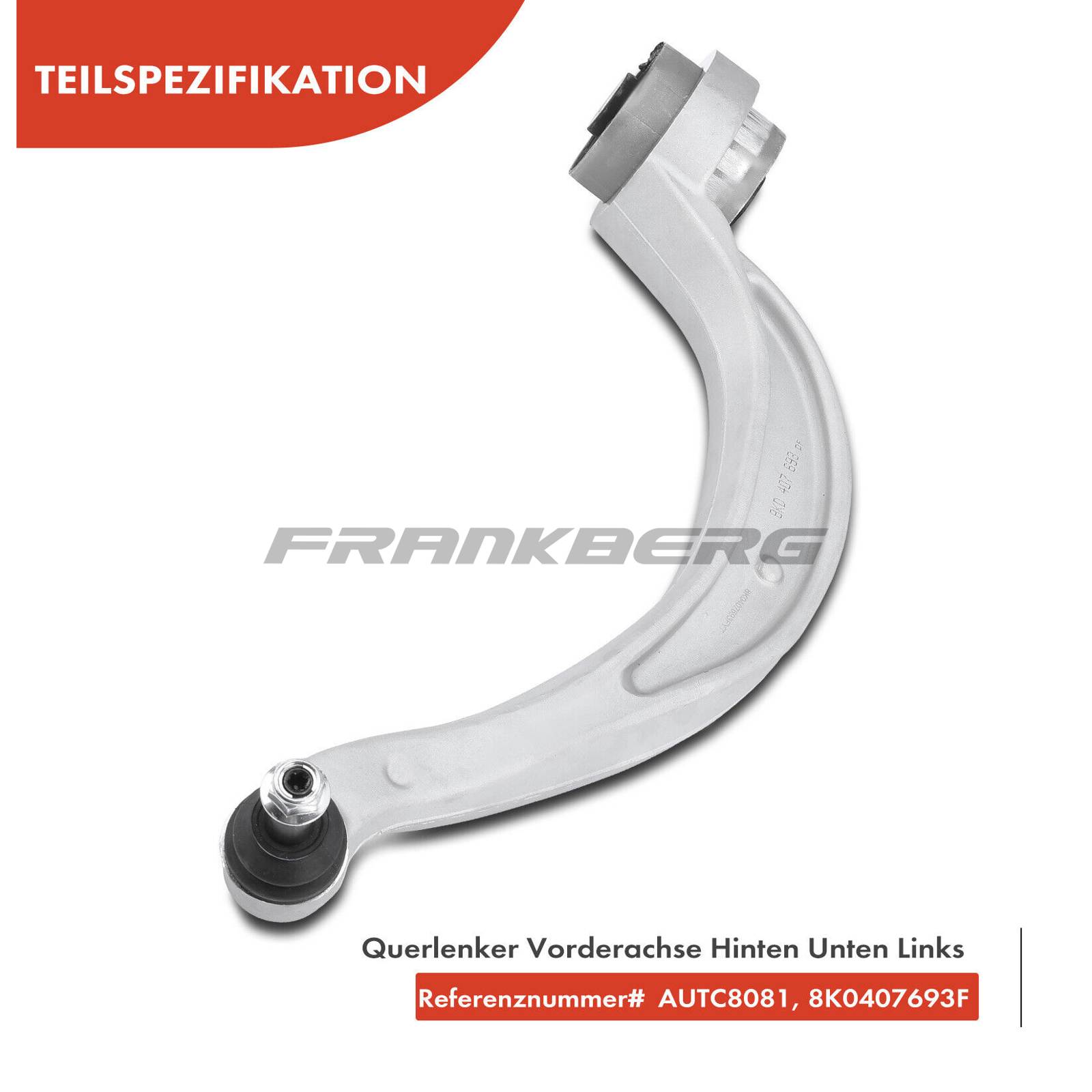 Control/Trailing Arm, wheel suspension