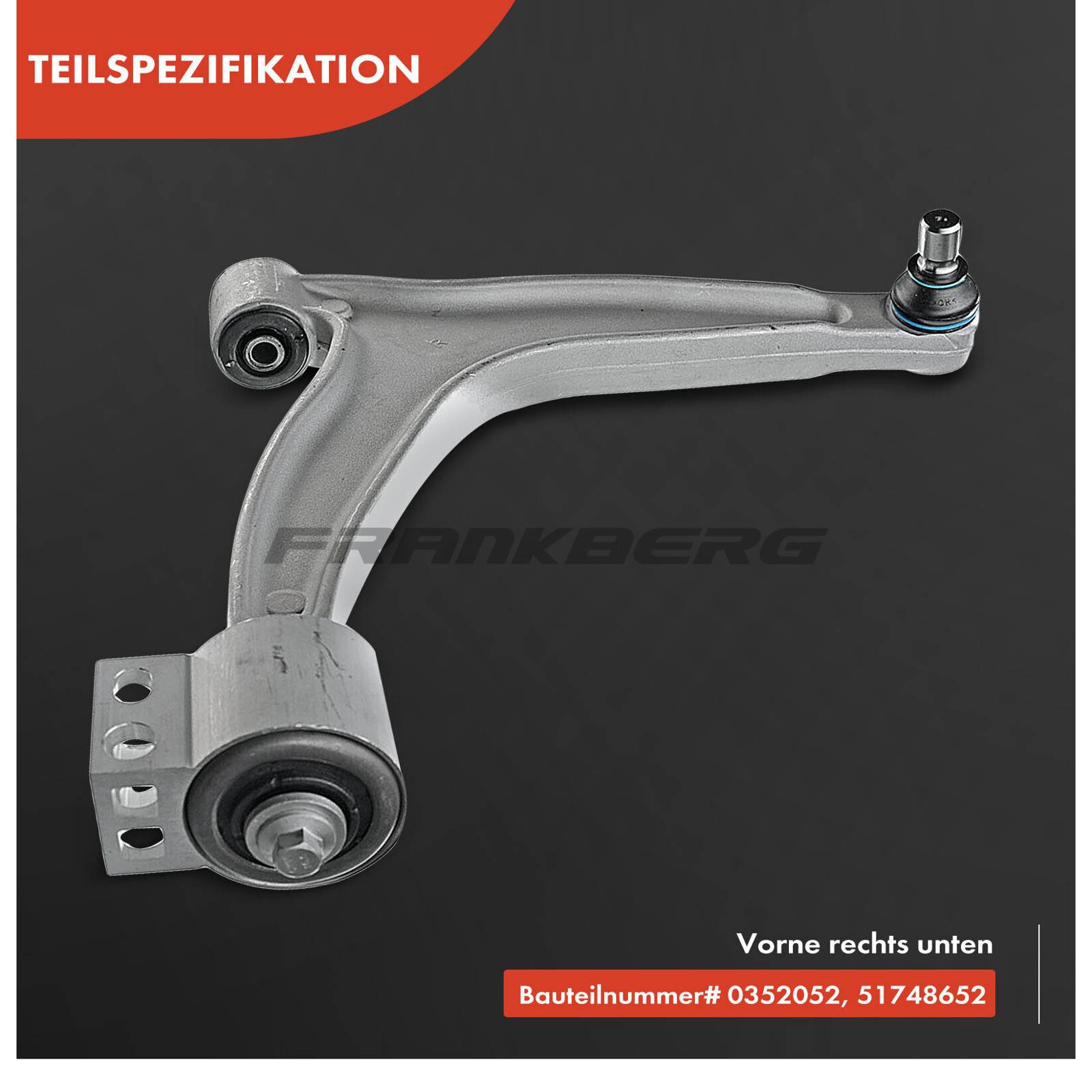 Control/Trailing Arm, wheel suspension